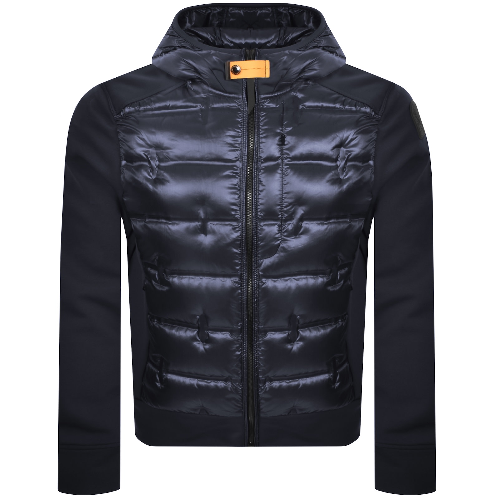 Parajumpers Quilted Hooded Jacket In Navy