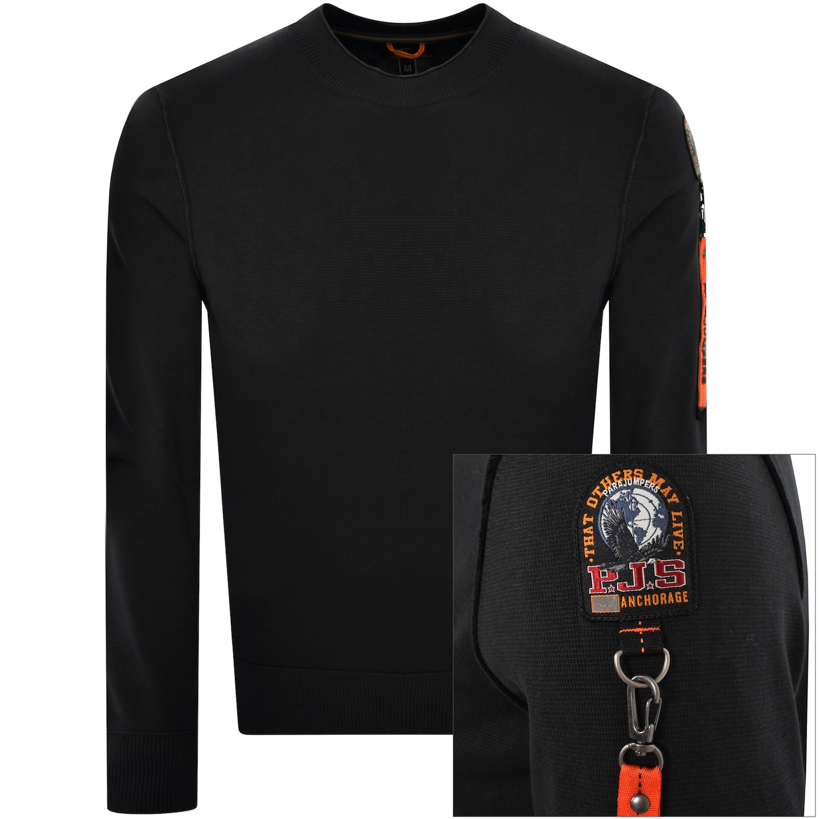 Parajumpers Braw Sweatshirt Black In Black