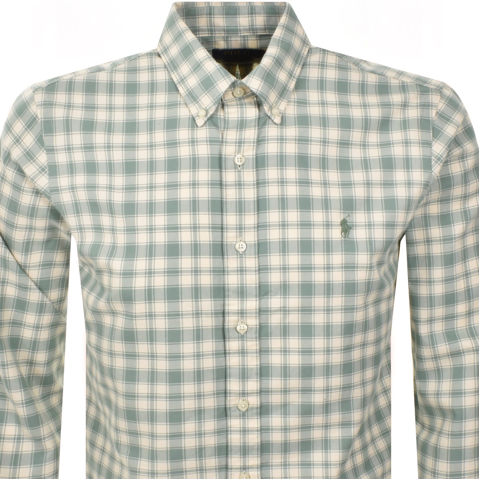 Ralph Lauren Check Long Sleeve Shirt Green In Green