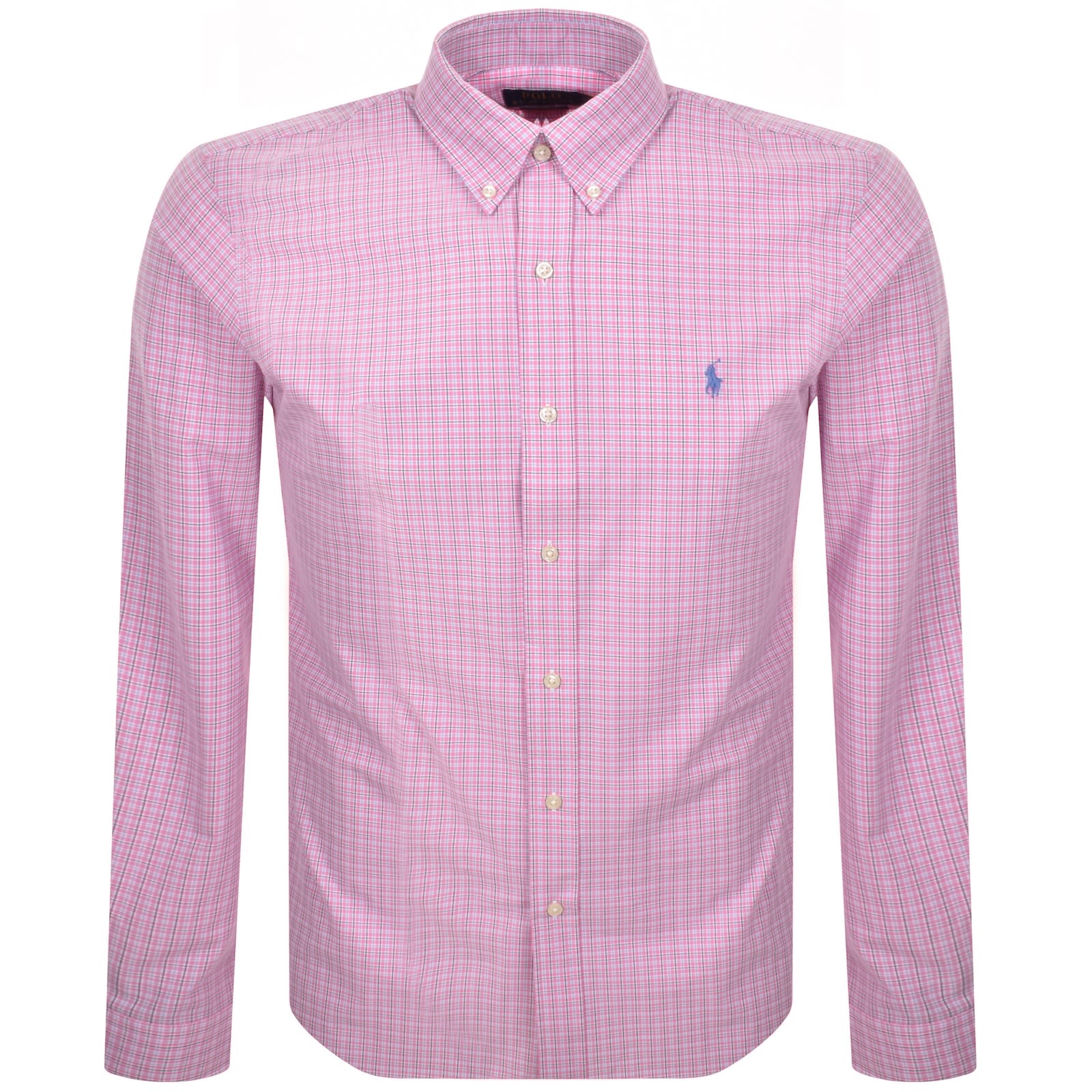 Ralph Lauren Check Long Sleeve Shirt Pink