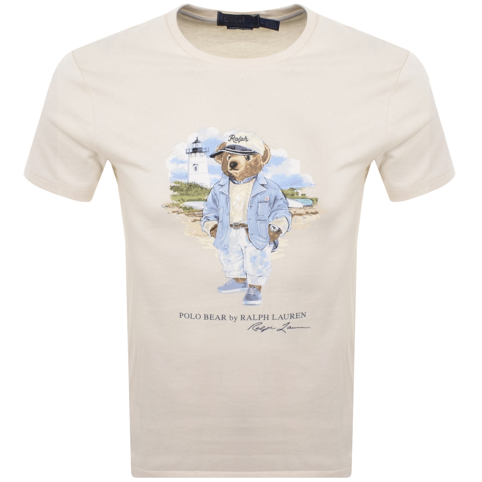Ralph Lauren Logo T Shirt Cream