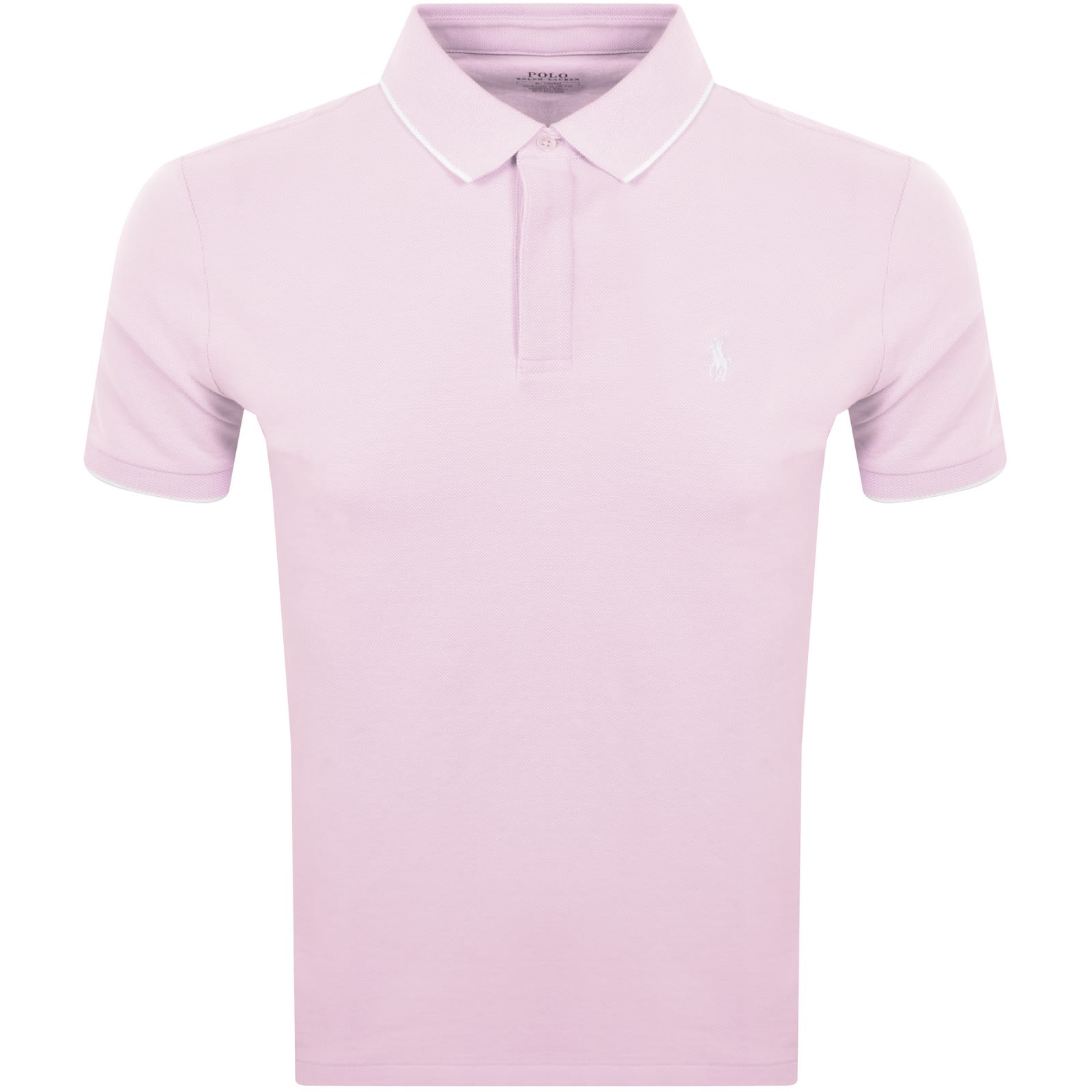 Ralph Lauren Custom Slim Polo T Shirt Pink