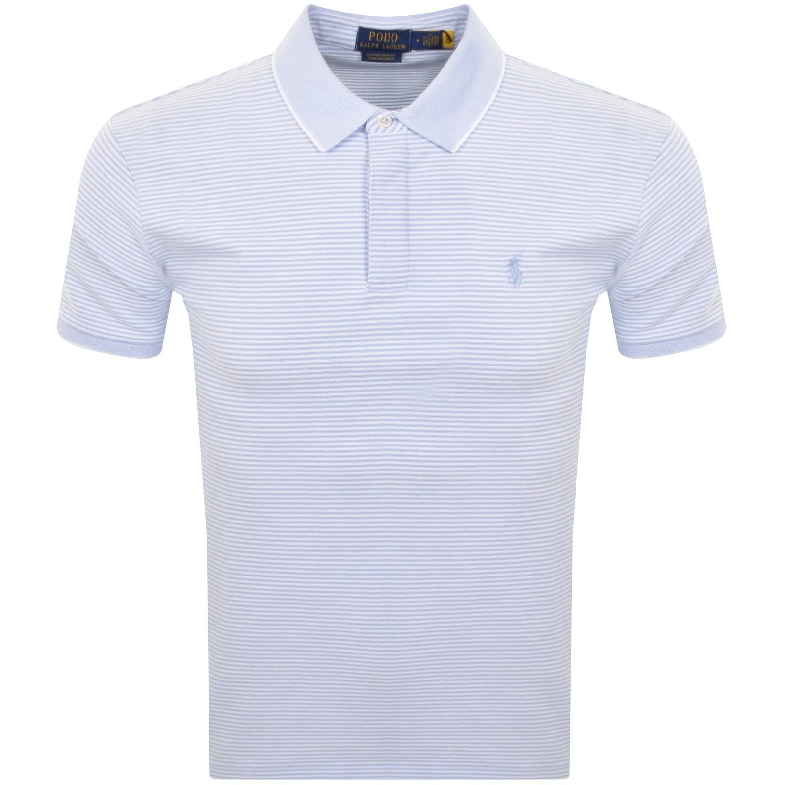 Ralph Lauren Custom Slim Polo T Shirt Blue