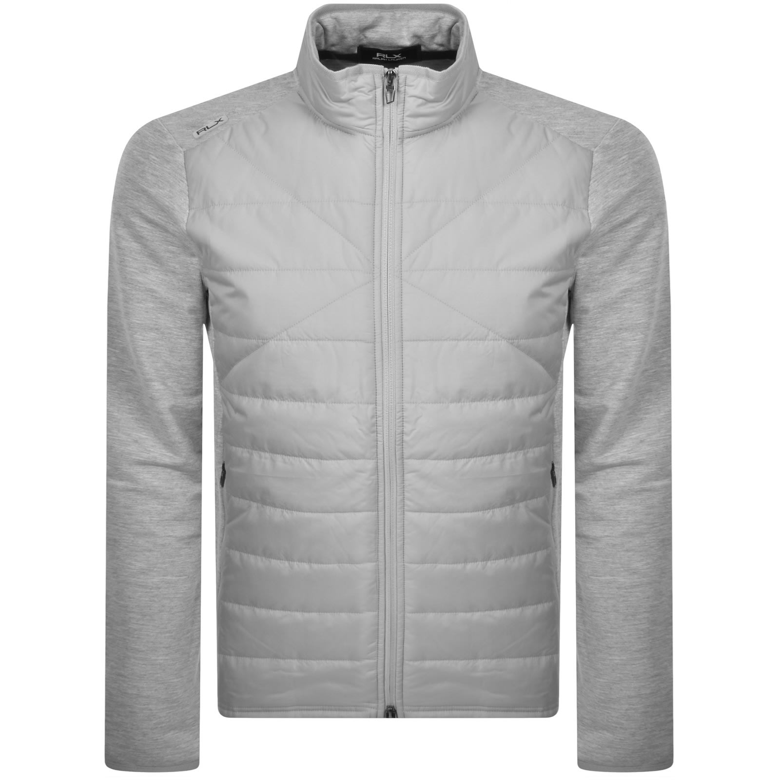 Ralph Lauren Rlx Hybrid Full Zip Sweatshirt Grey In Grey