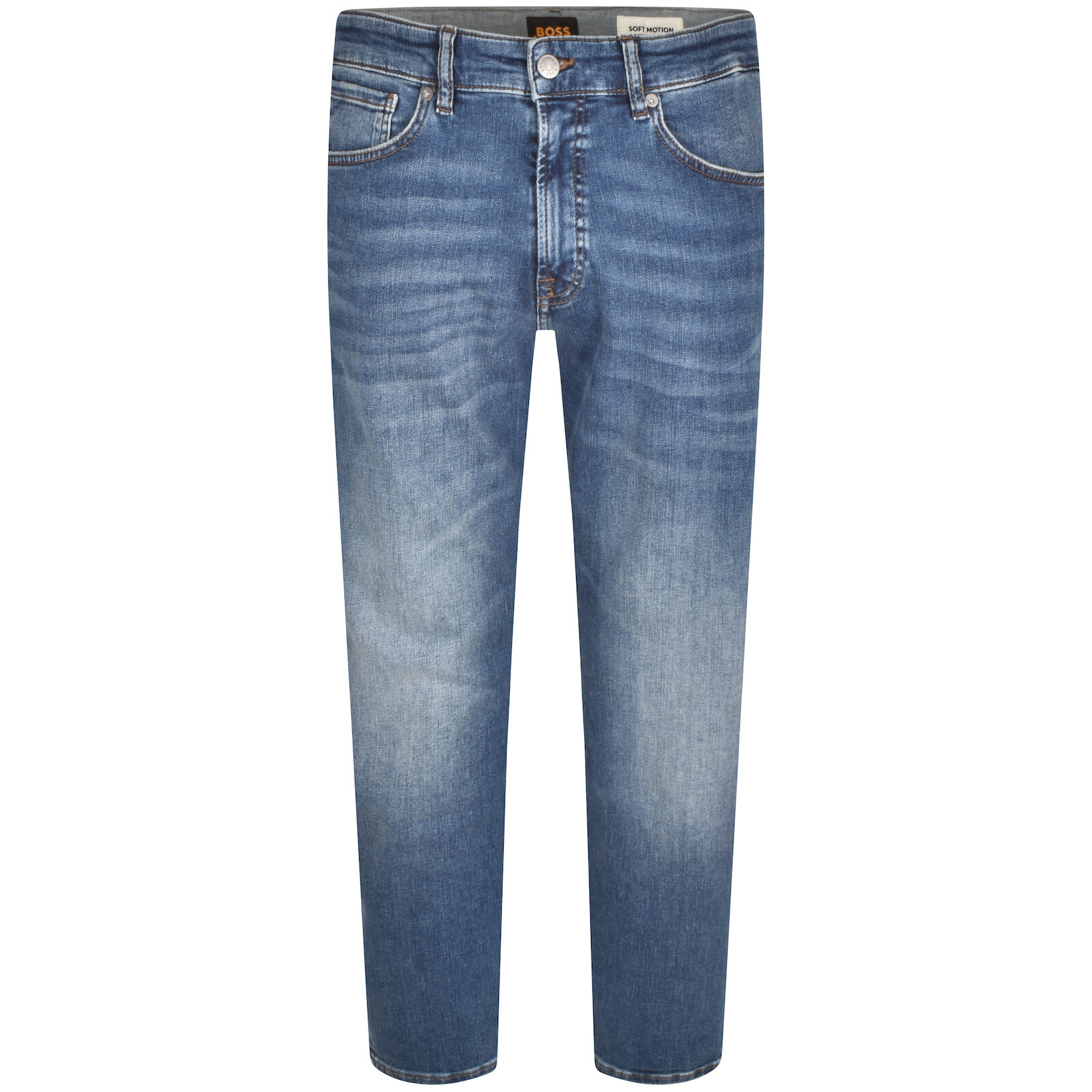 Boss Casual Boss Maine Regular Fit Mid Wash Jeans Blue In Blue