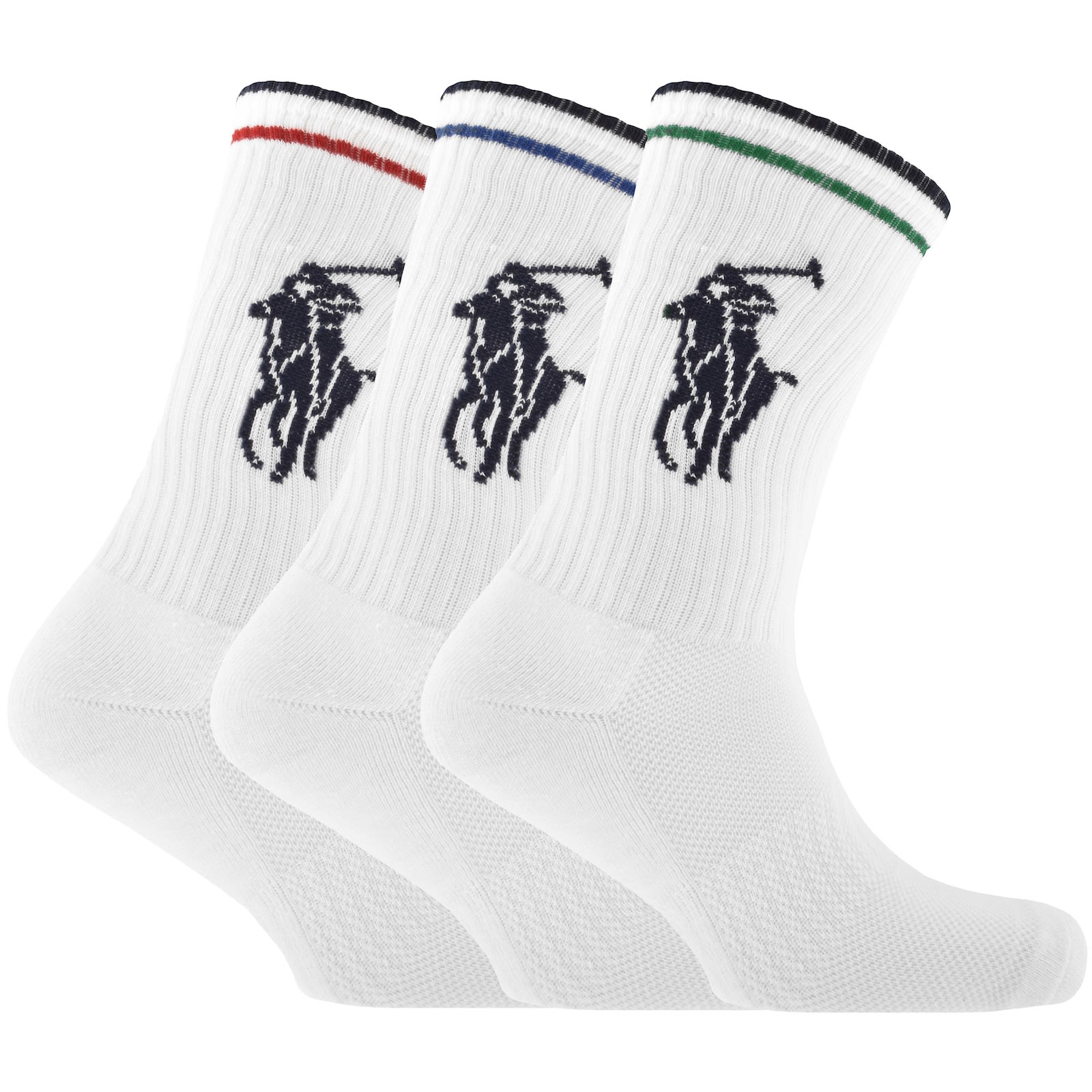 Ralph Lauren 3 Pack Socks White In White
