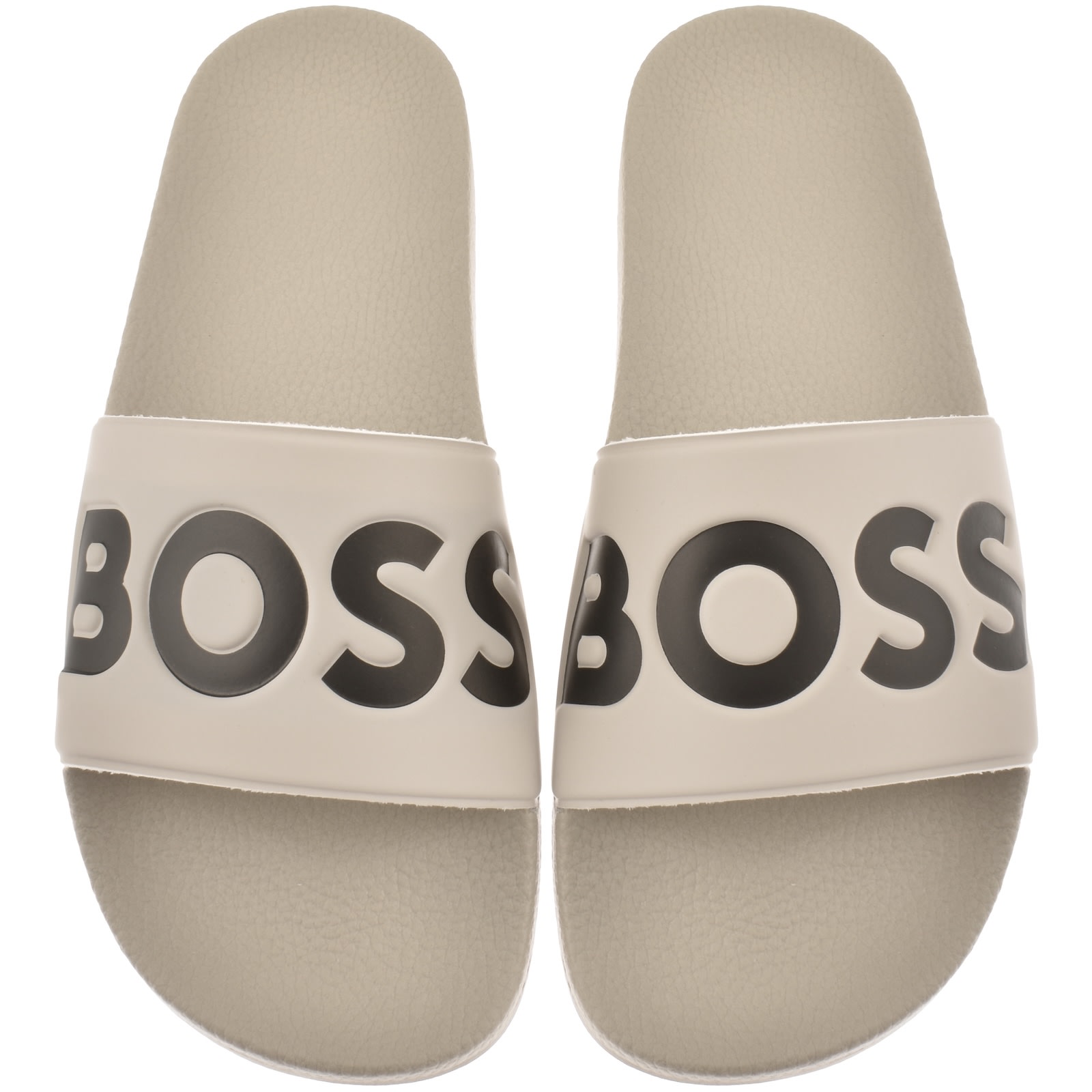 Hugo Boss Boss Aryeh Sliders Open Beige In Beige