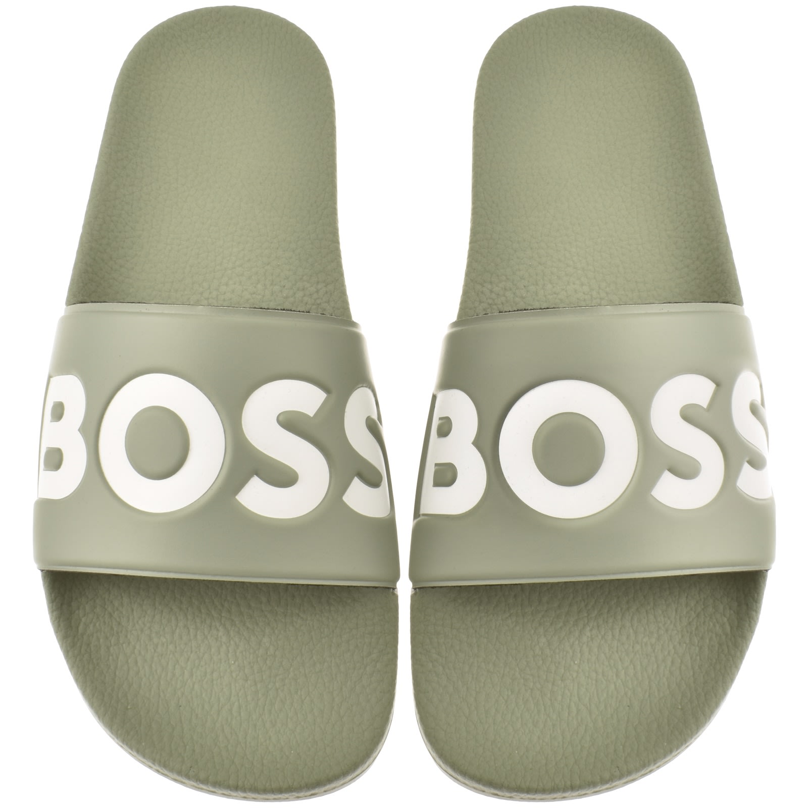Hugo Boss Boss Aryeh Sliders Medium Green In Green