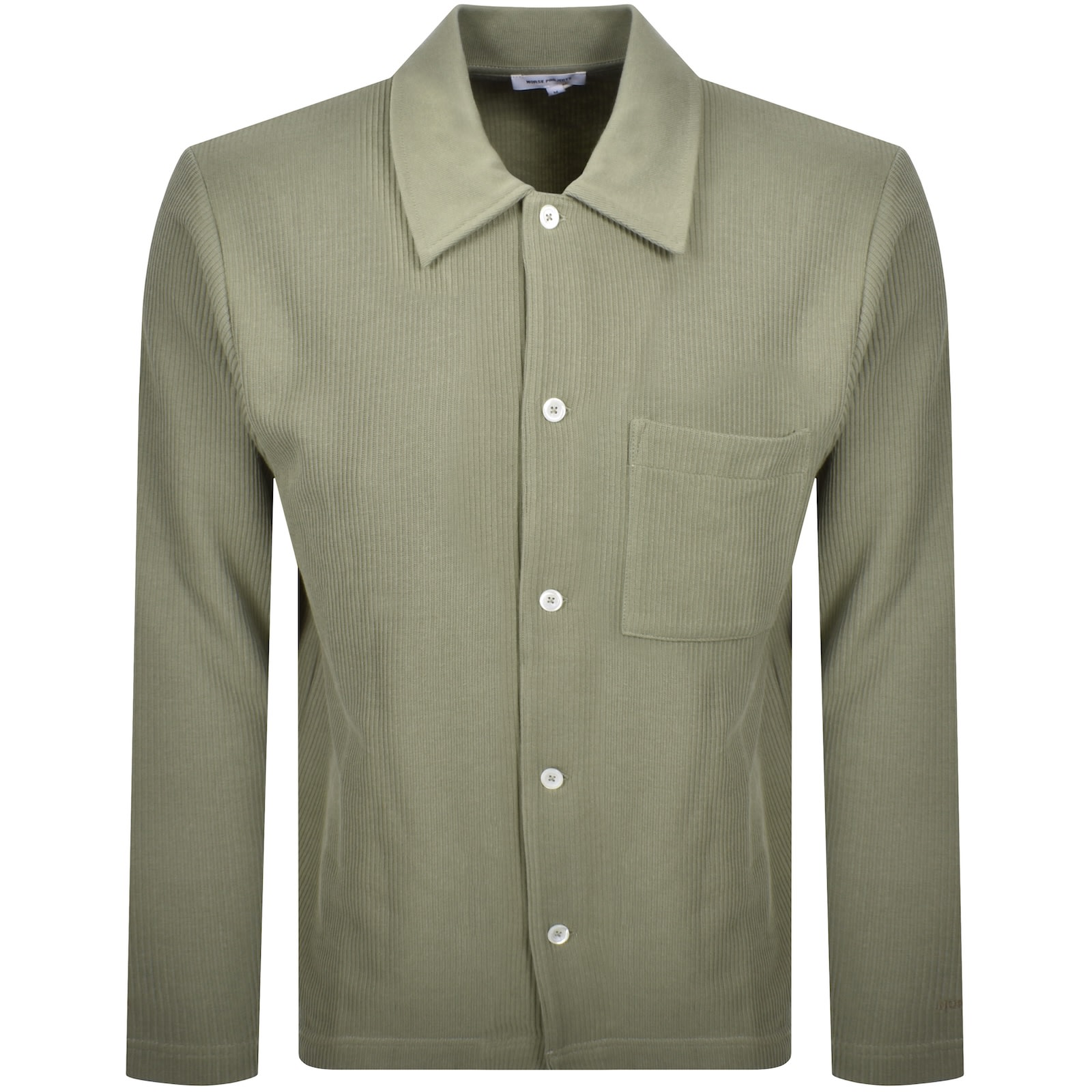 Norse Projects Jorn Double Face Overshirt Clay In Green