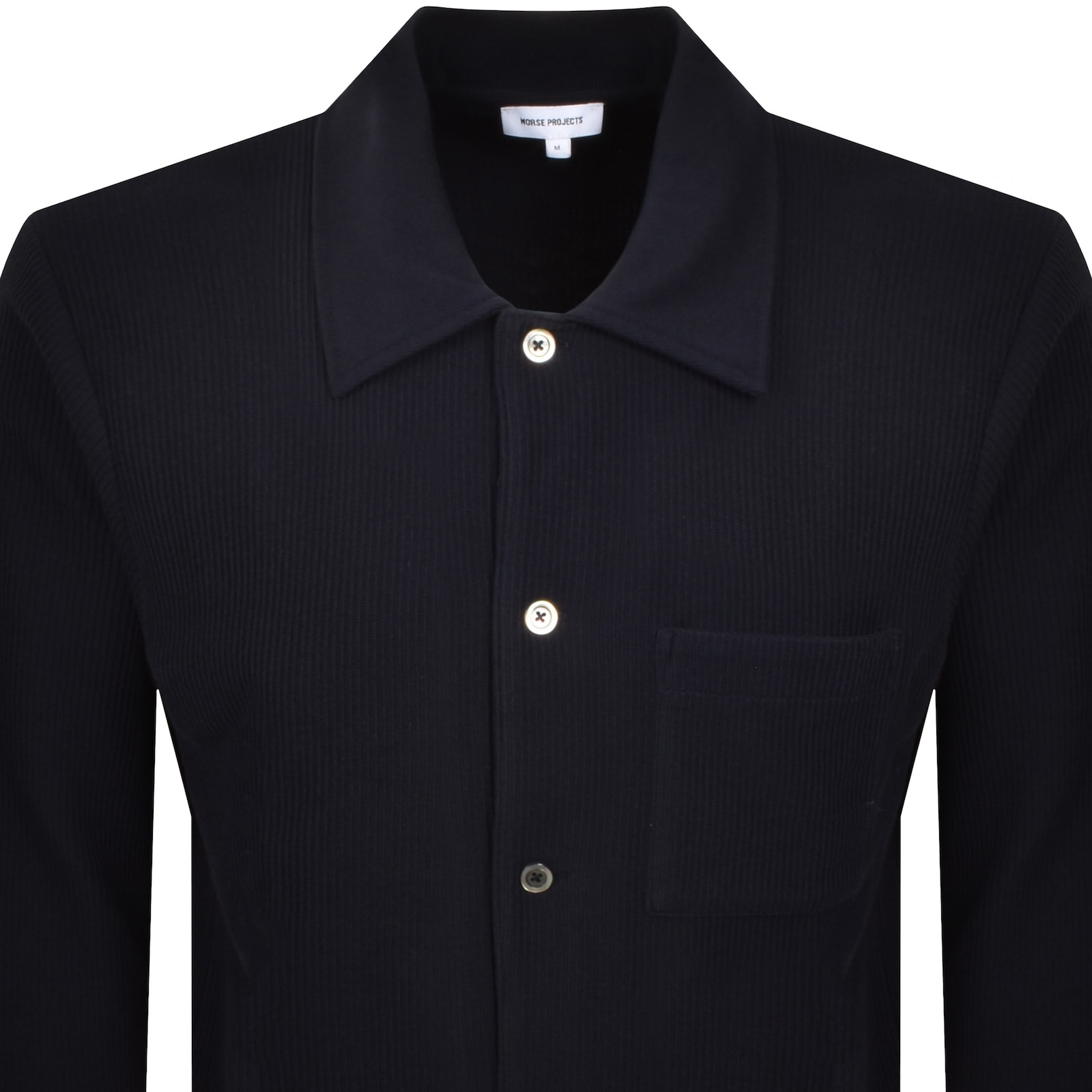 Norse Projects Jorn Double Face Overshirt Navy In Black