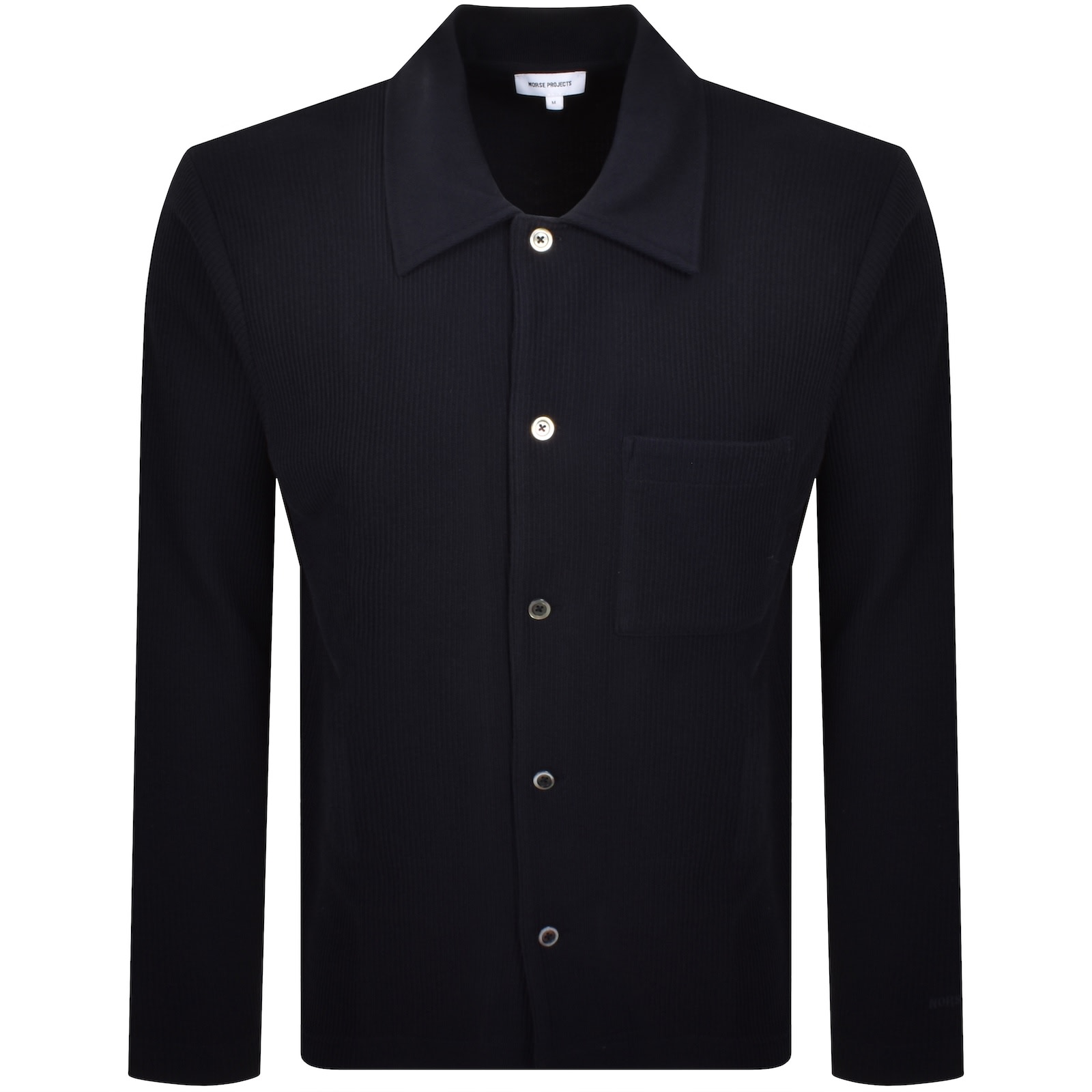 Norse Projects Jorn Double Face Overshirt Navy In Black