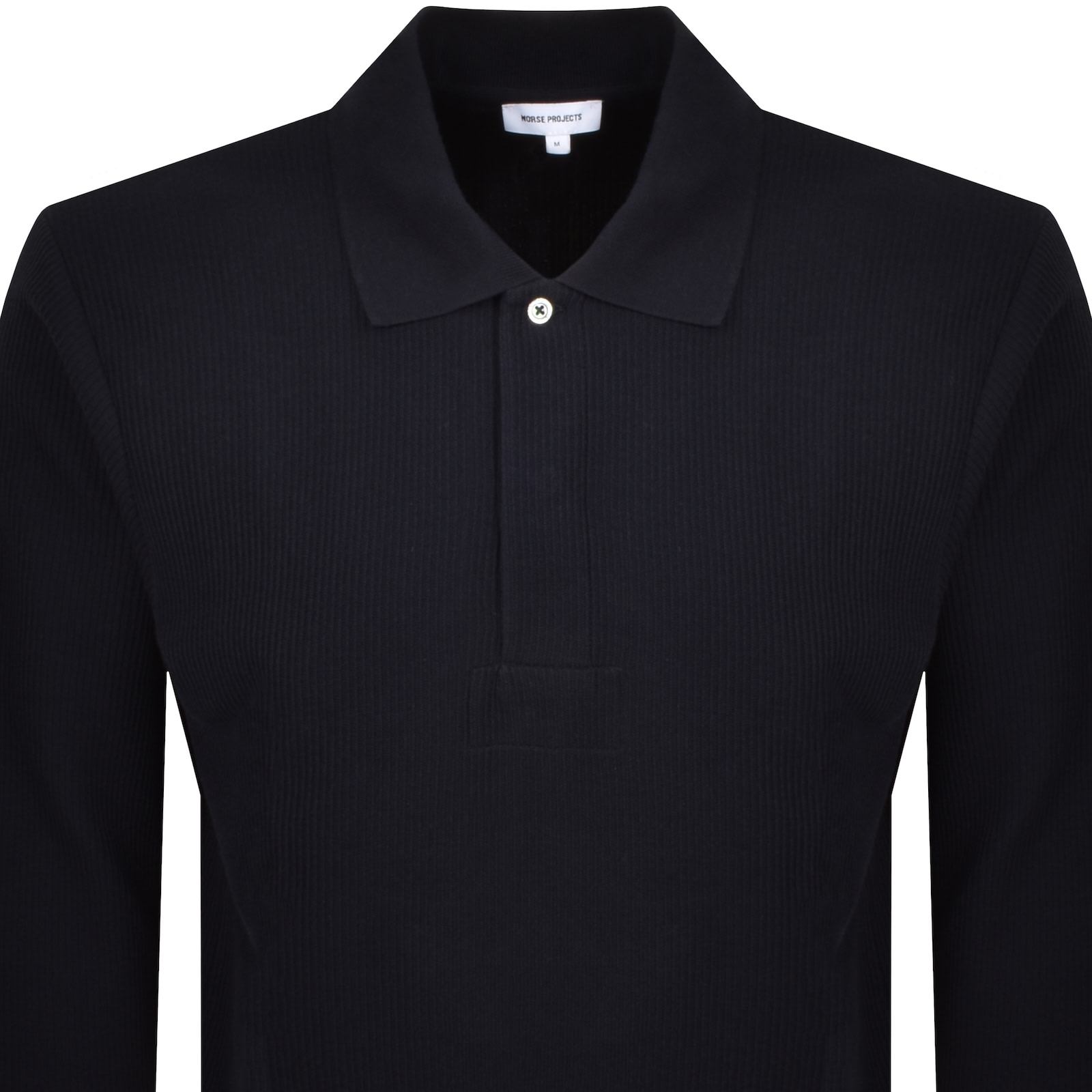 Norse Projects Ruben Double Face Polo Navy In Black