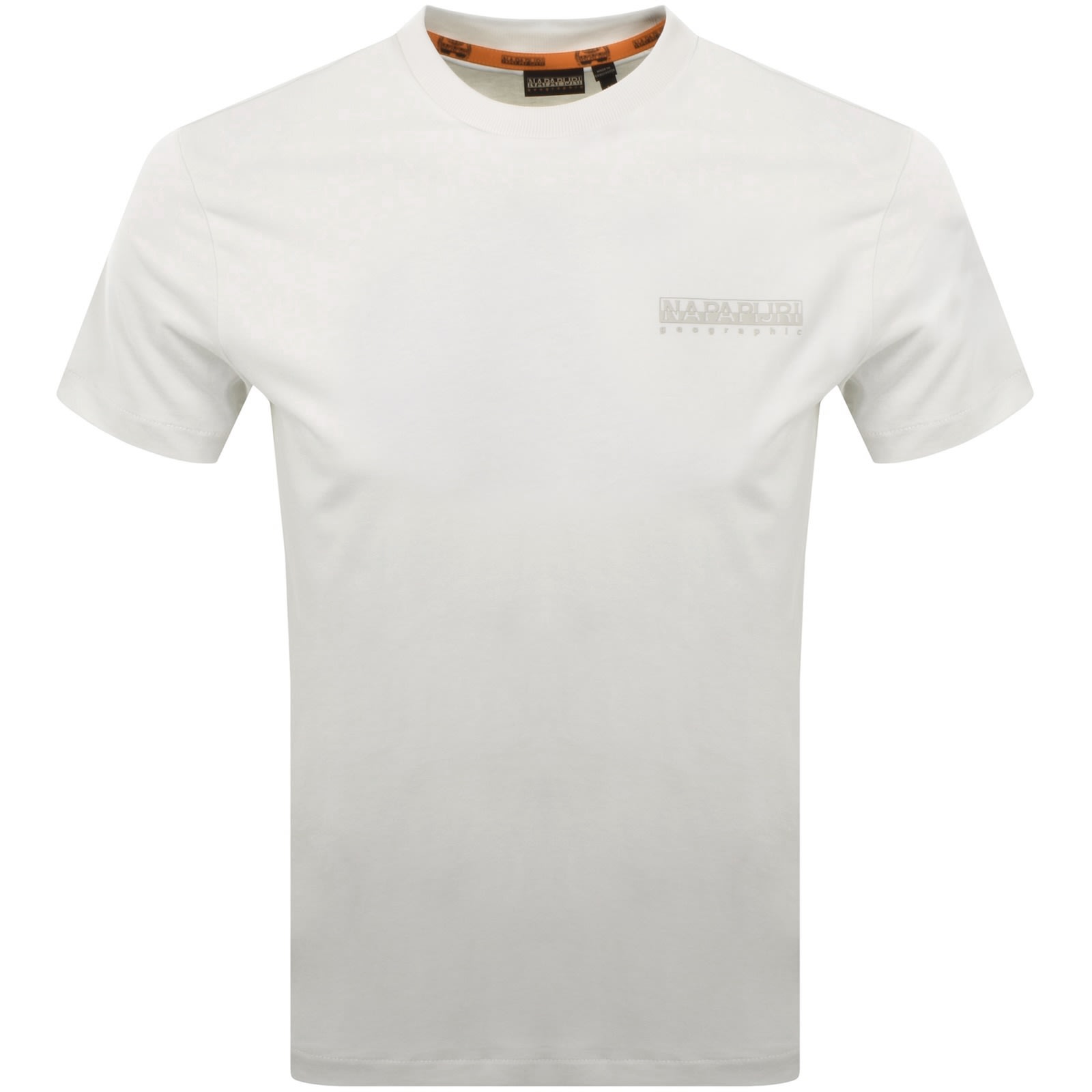 Napapijri Salis Logo T Shirt White In White