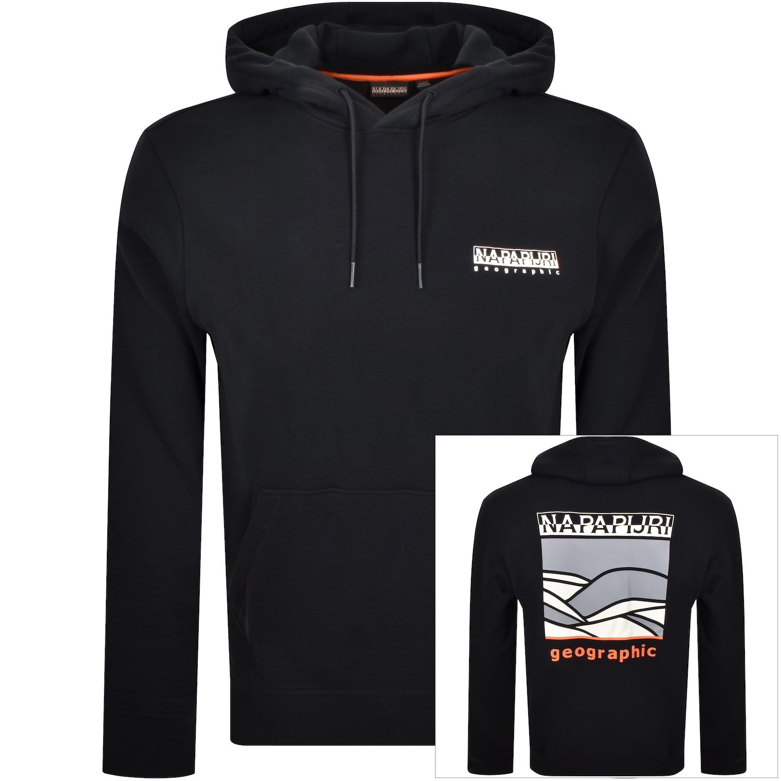 Napapijri Sovana Relaxed Fit Hoodie Black In Black