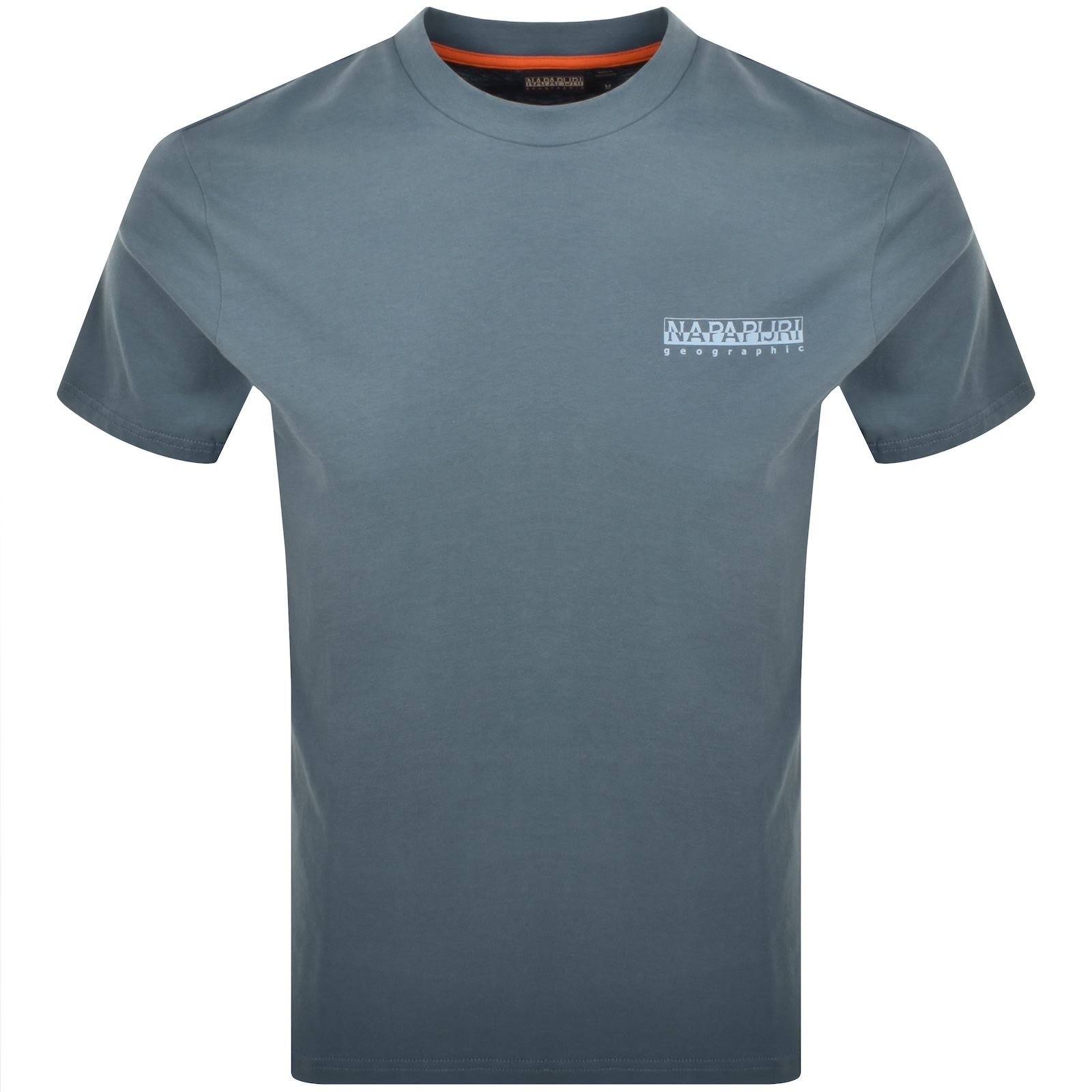 Napapijri Dati Logo T Shirt Grey In Gray