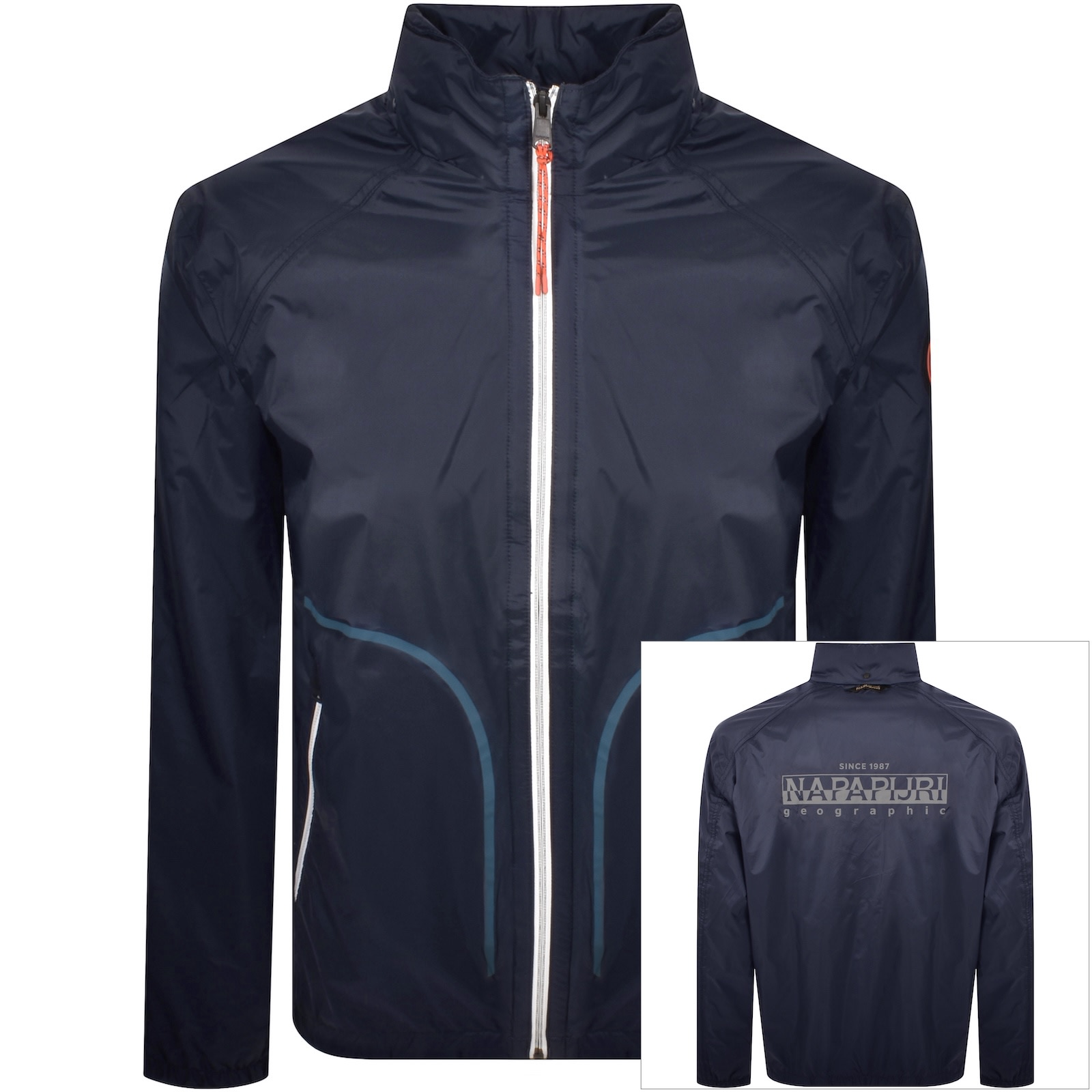 Napapijri Cloudy Windbreaker Jacket Blue Marine In Blue