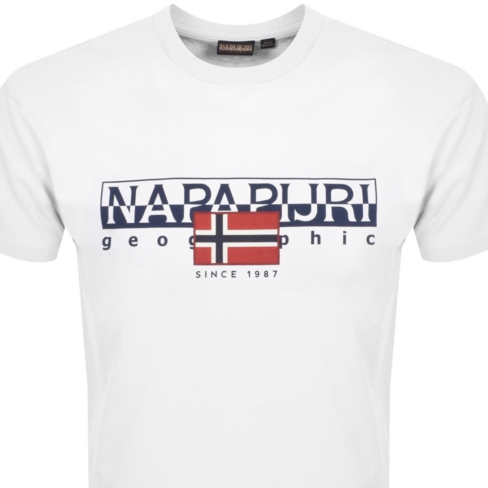Napapijri S Aylmer T Shirt White In White