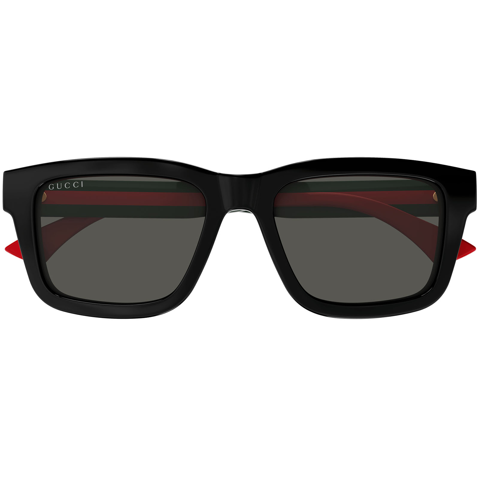 Gucci Black-green-grey Recycled Acetate Sunglasses In Black