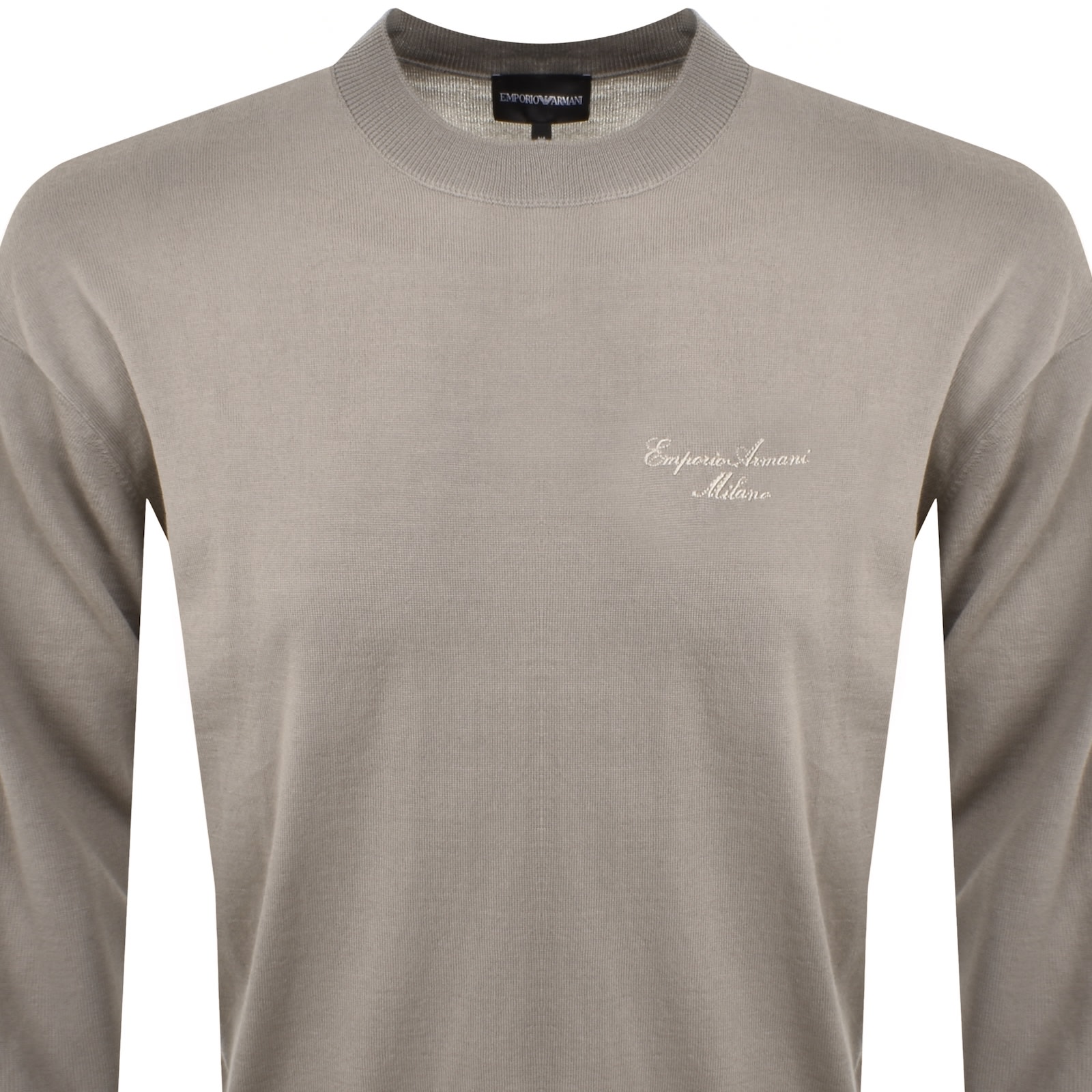 Armani Collezioni Emporio Armani Wool Jumper Driftwood In Brown