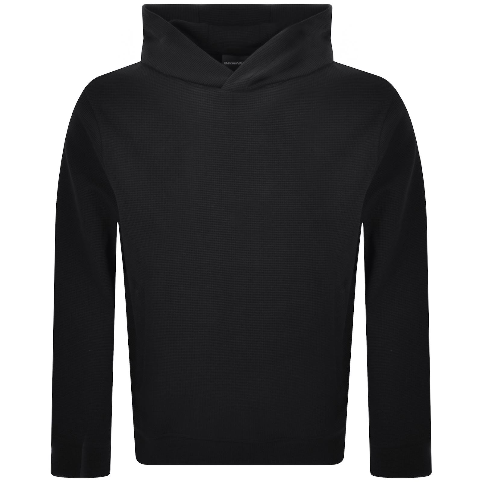Armani Collezioni Emporio Armani Hooded Sweatshirt Navy In Black