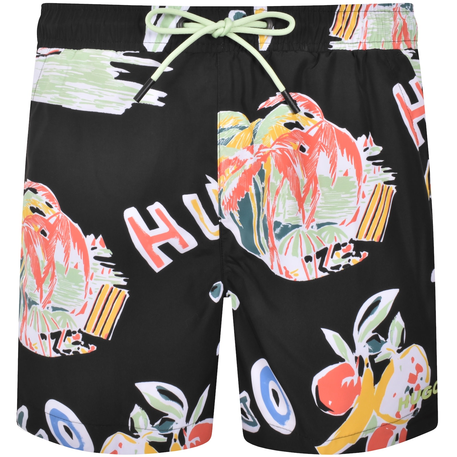 Hugo Boss Hugo Calala Swim Shorts Black In Black