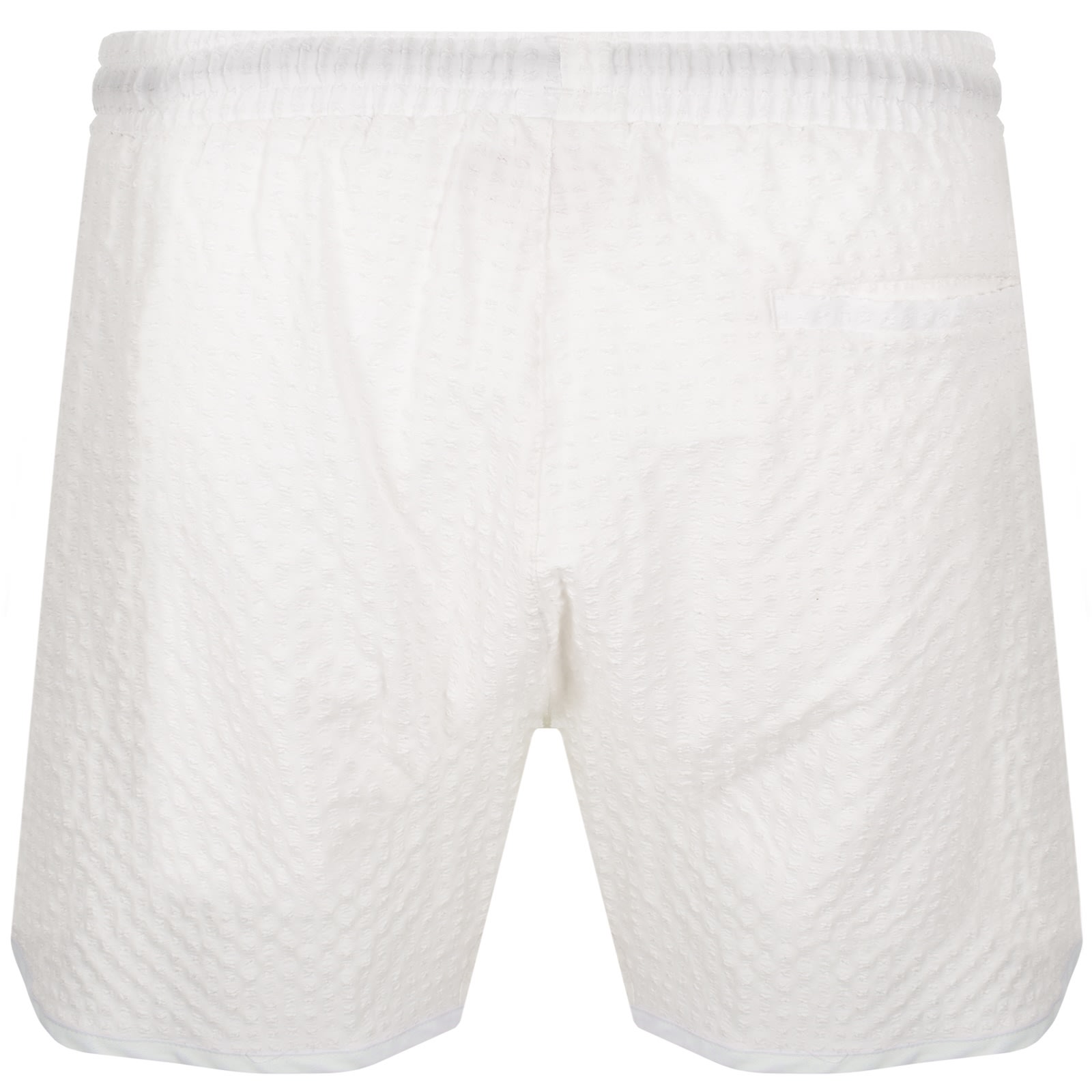 Hugo Boss Hugo Chaffle Swim Shorts White In White