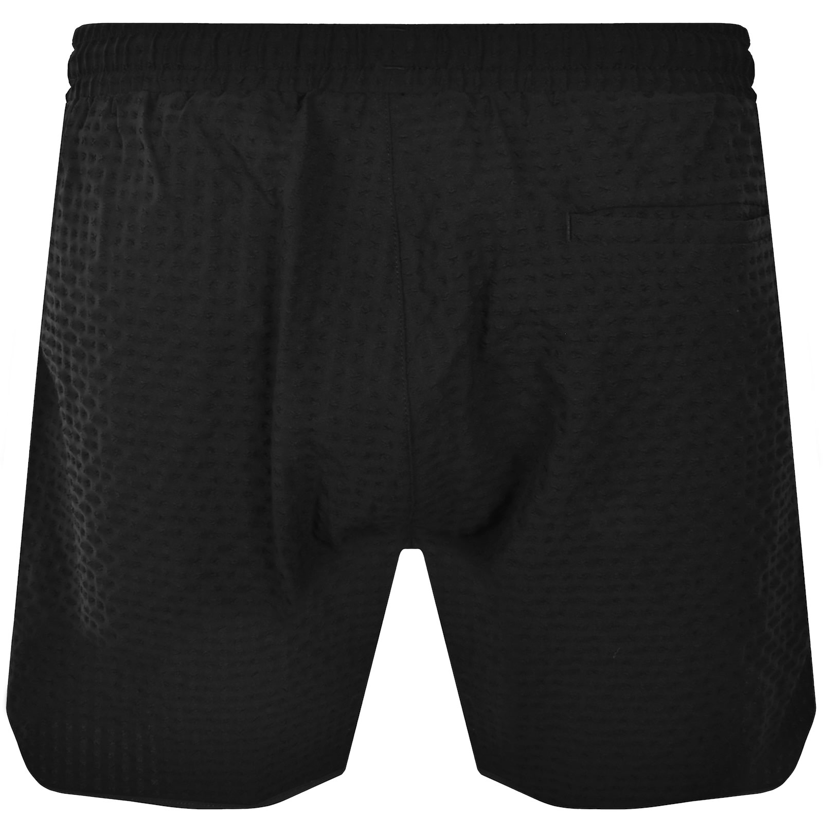 Hugo Boss Hugo Chaffle Swim Shorts Black In Black