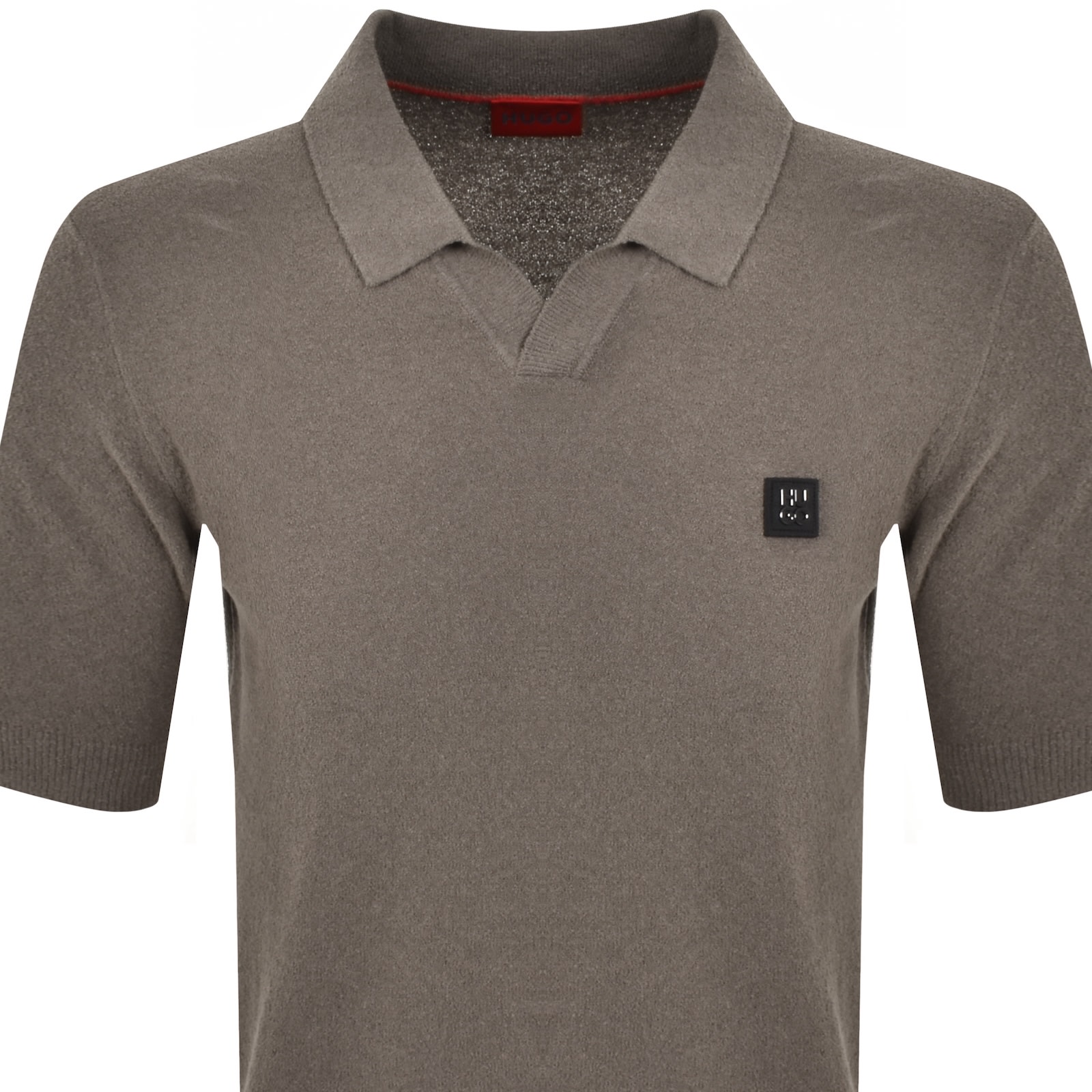 Shop Hugo Boss Hugo Shiplom Knit Polo Brown