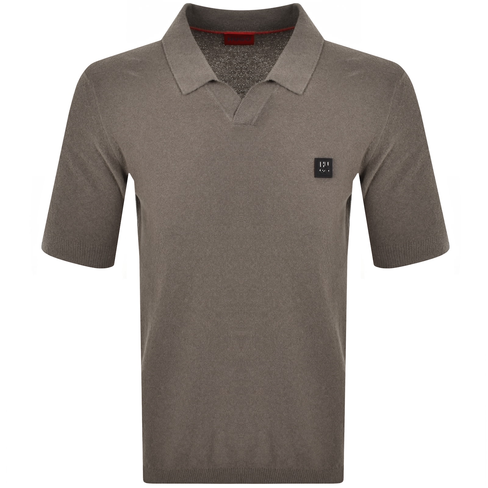 Shop Hugo Boss Hugo Shiplom Knit Polo Brown