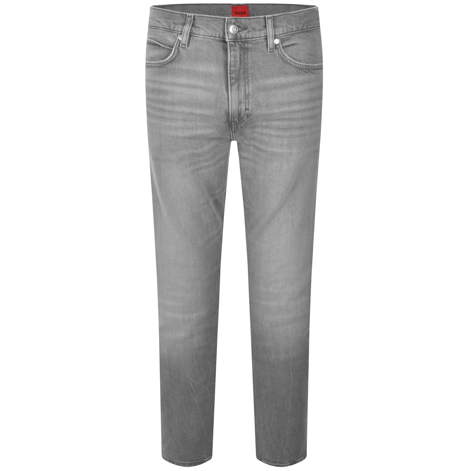 Hugo Boss Hugo 708 Slim Fit Mid Wash Jeans Grey In Grey