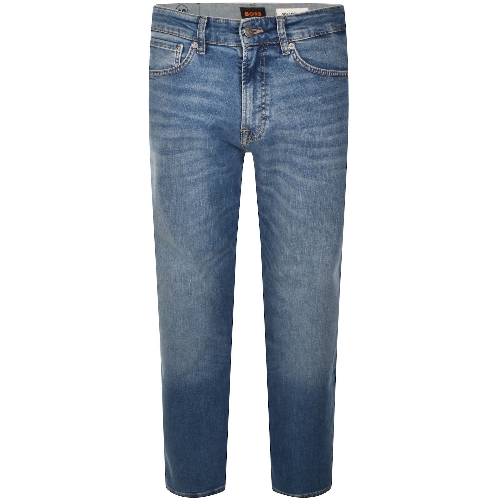 Boss Casual Boss Re Maine Regular Fit Mid Wash Jeans Blue In Blue