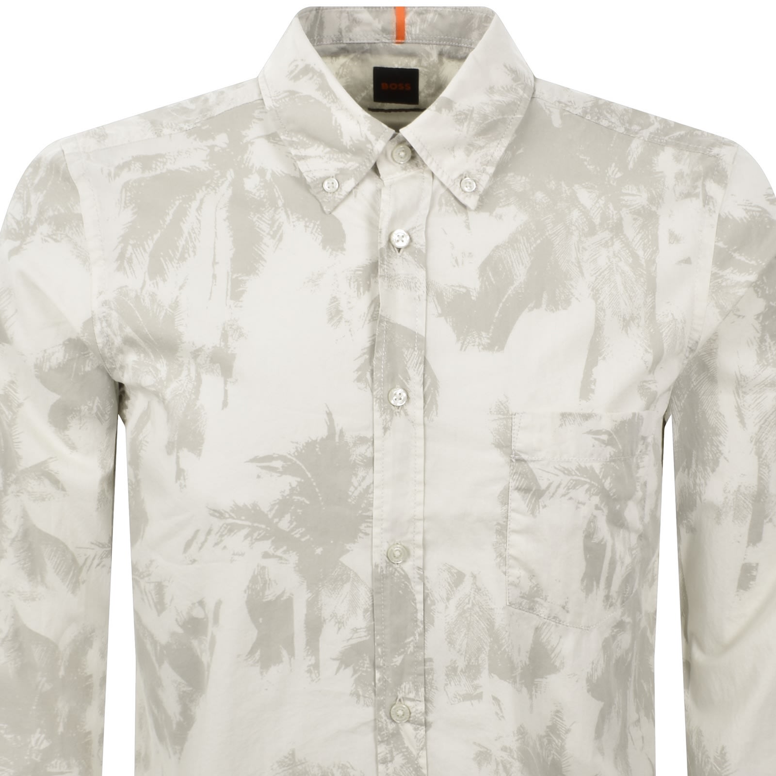 Boss Casual Boss Rickert Long Sleeved Shirt Beige In Beige