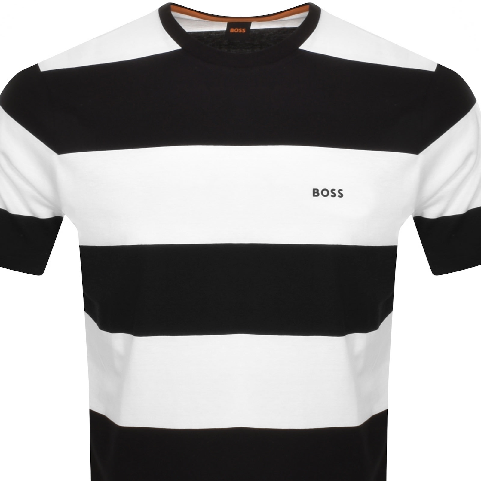 Boss Casual Boss Tales Stripe T Shirt Black In Black