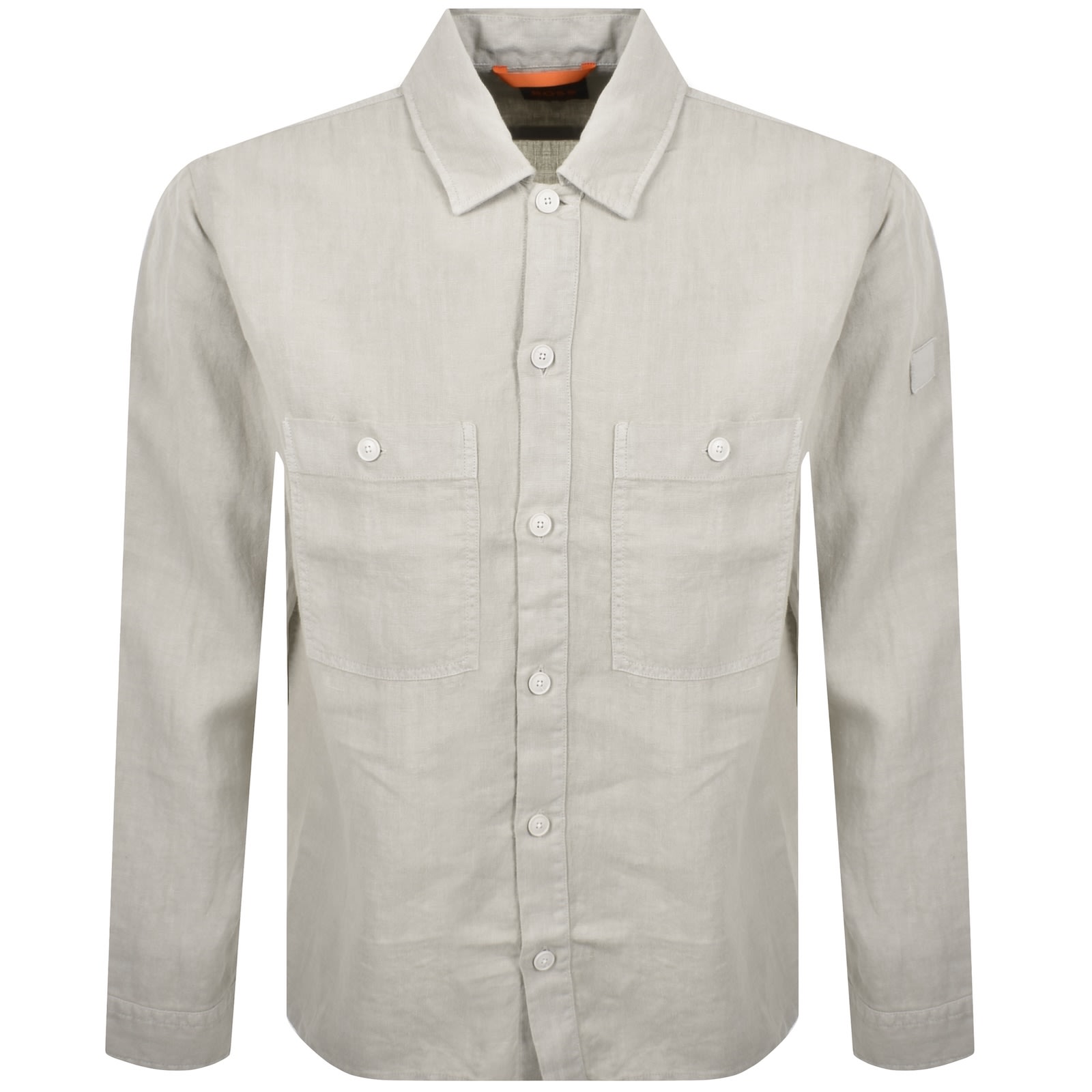Boss Casual Boss Locky 2 Linen Overshirt Beige In Beige