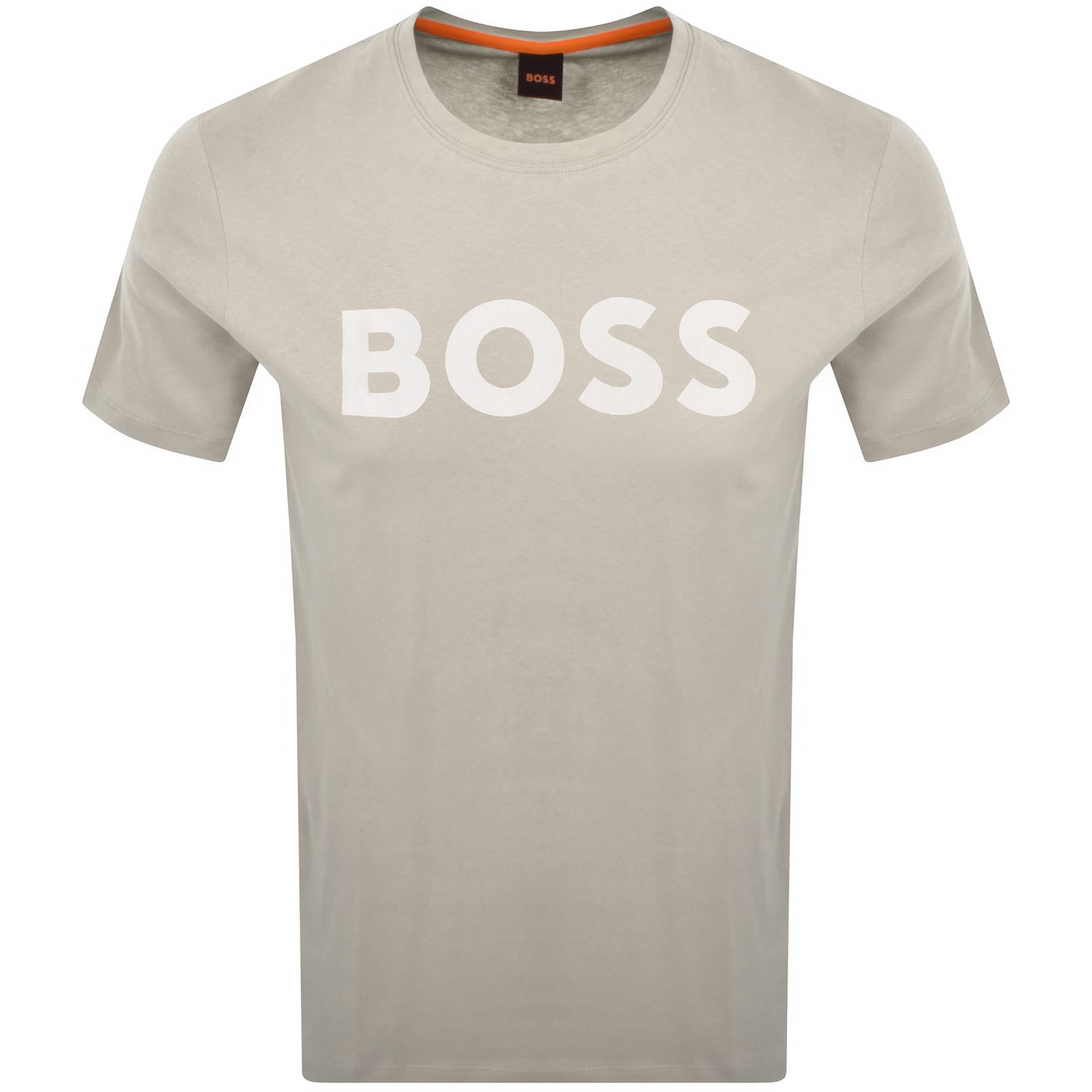Boss Casual Boss Thinking 1 Logo T Shirt Beige In Beige