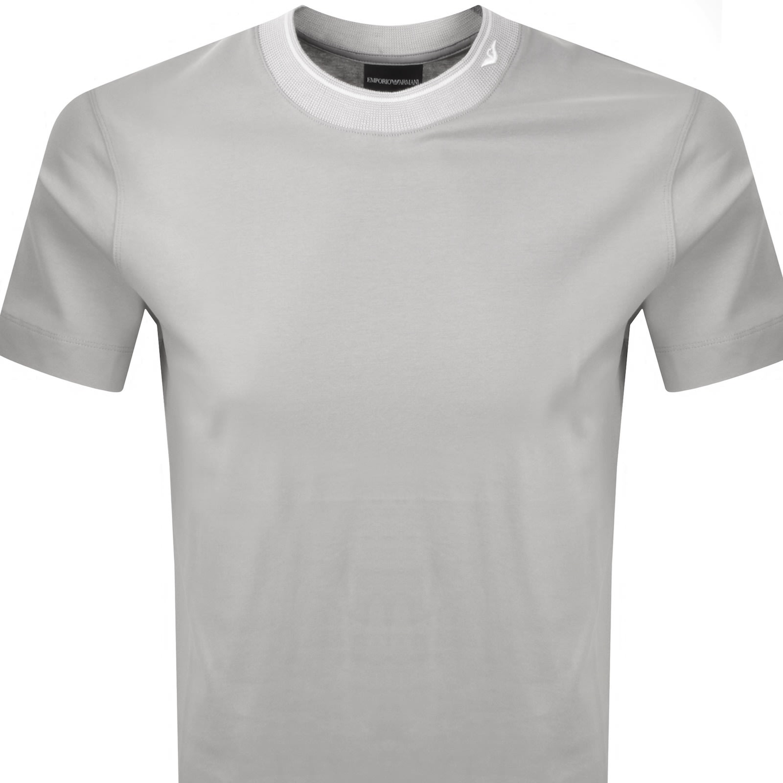 Armani Collezioni Emporio Armani Crew Neck T Shirt Drizzle Grey In Grey