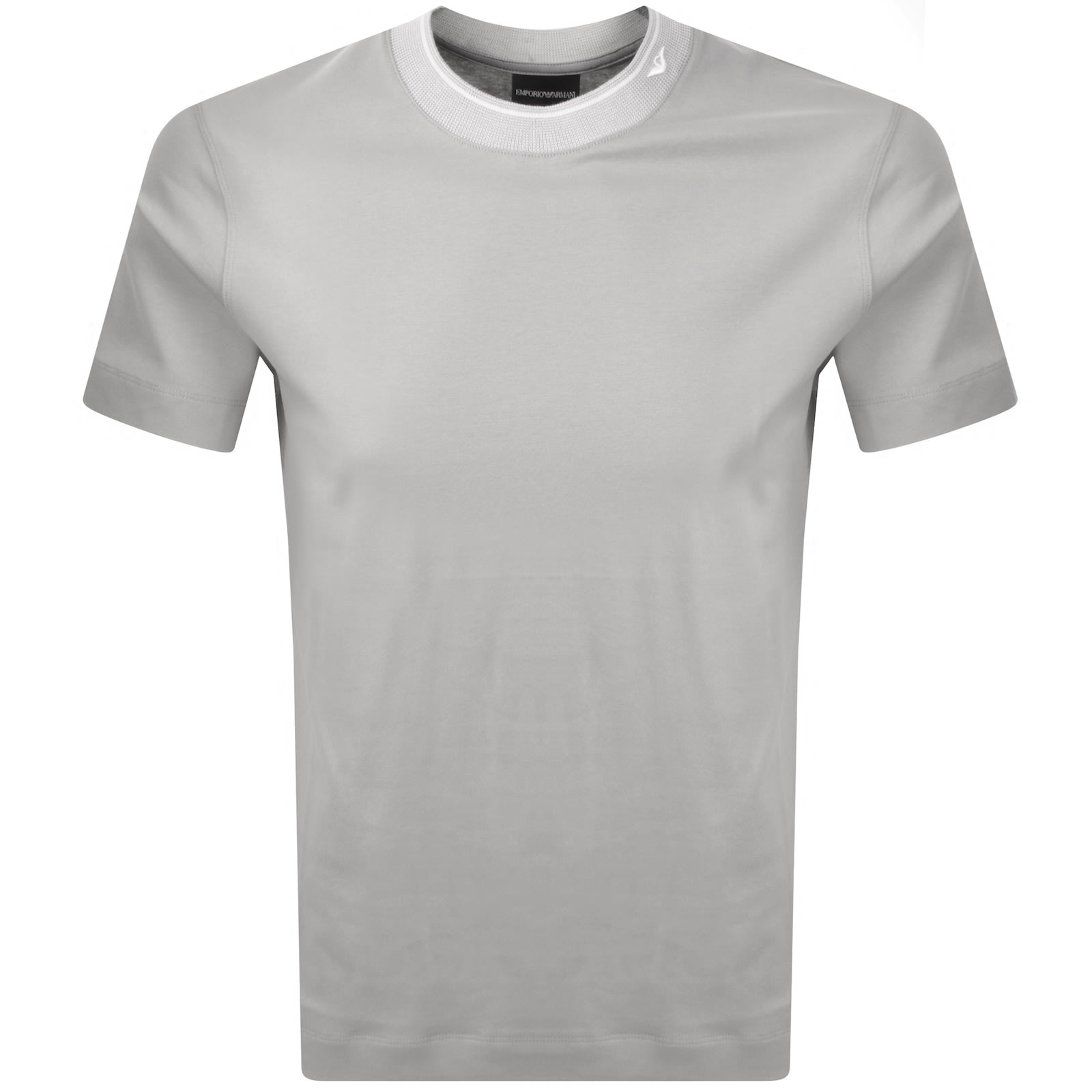 Armani Collezioni Emporio Armani Crew Neck T Shirt Drizzle Grey In Grey
