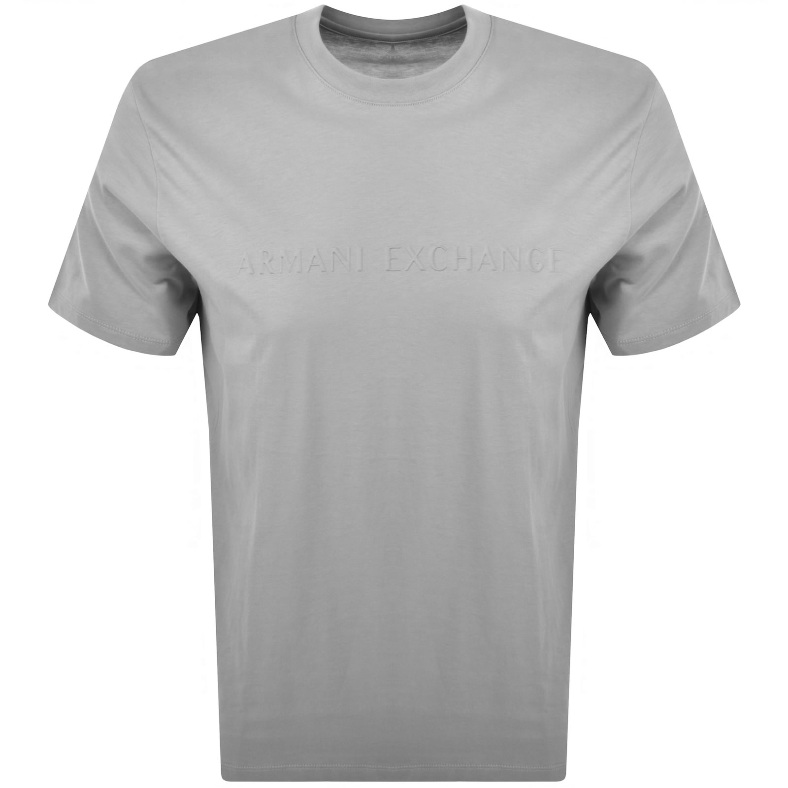 Armani Exchange Short Sleeved T Shirt Grey In Gray