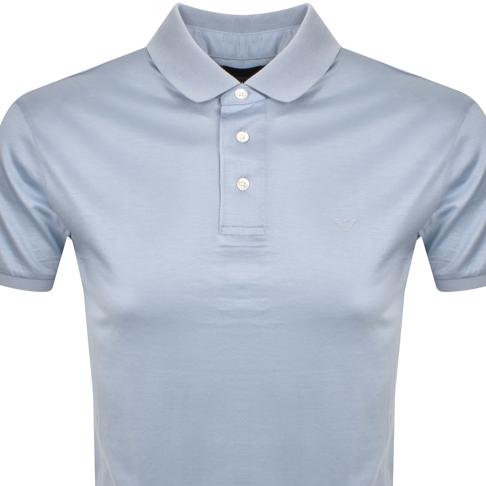 Armani Collezioni Emporio Armani Short Sleeved Polo T Shirt Blue In Blue