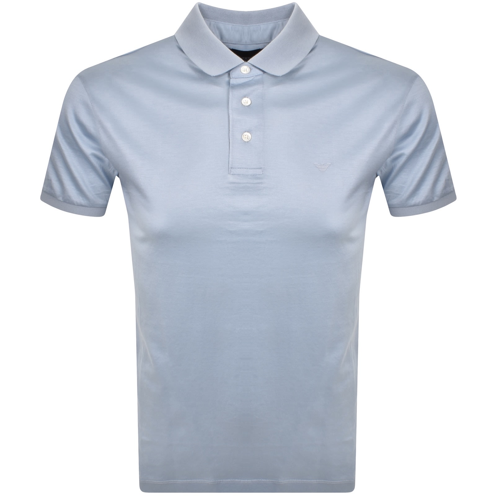 Armani Collezioni Emporio Armani Short Sleeved Polo T Shirt Blue In Blue