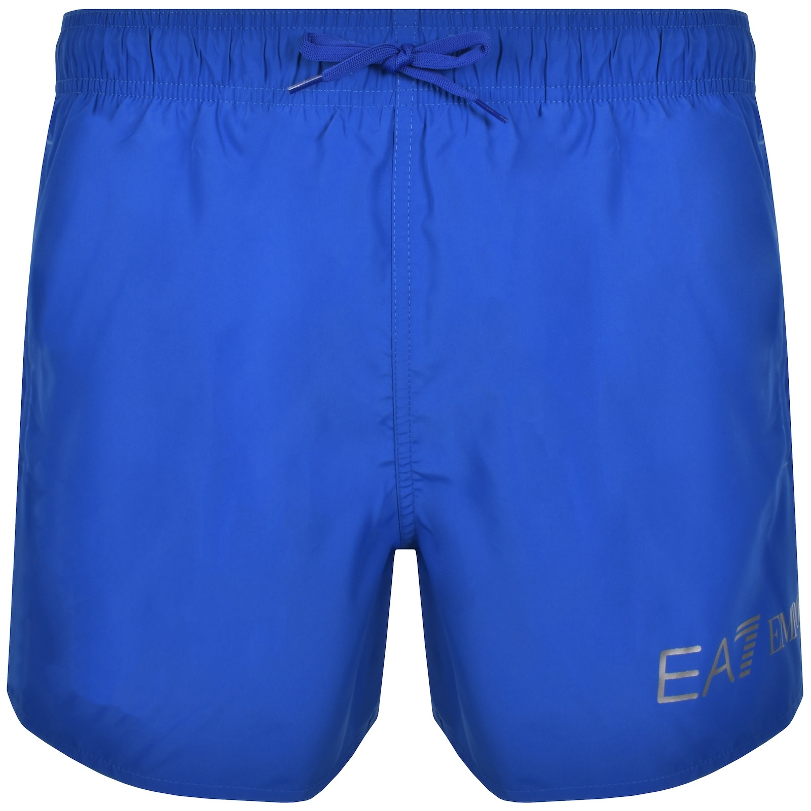 Ea7 Emporio Armani Logo Swim Shorts Blue In Blue