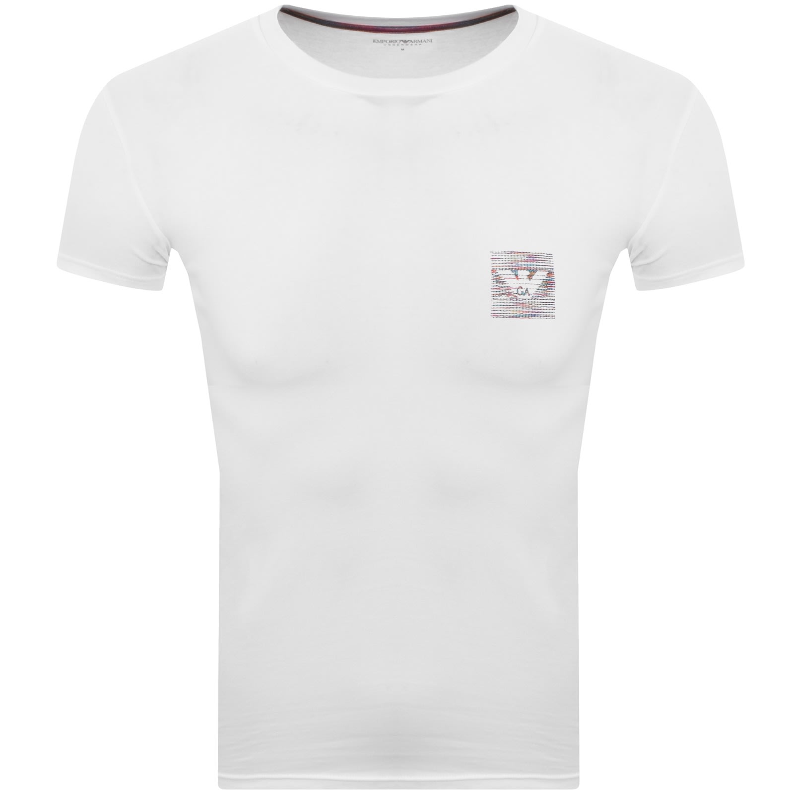 Armani Collezioni Emporio Armani Logo T Shirt White In White