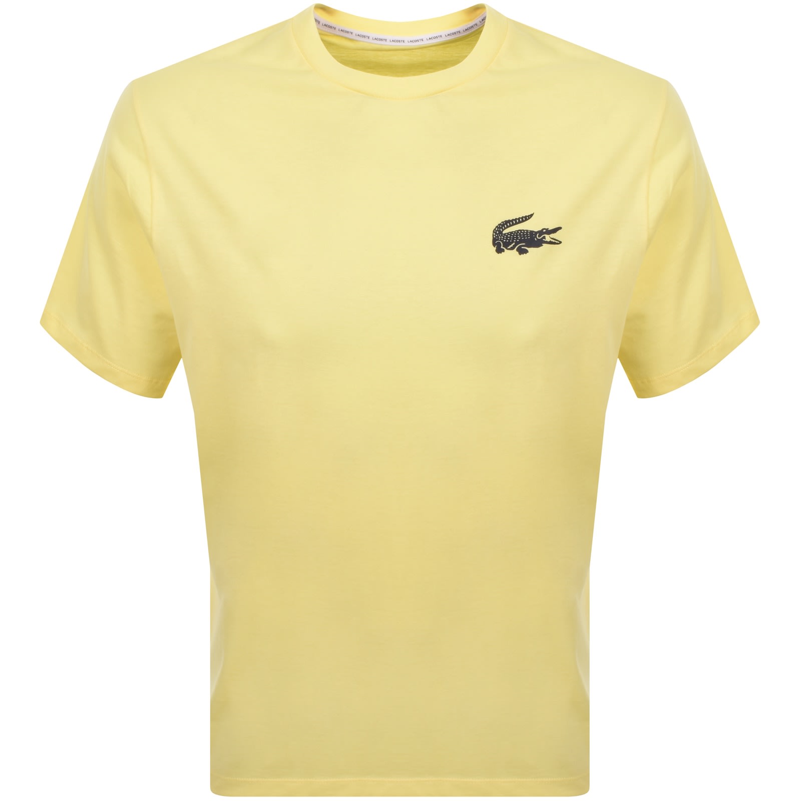 Lacoste Loungewear Logo T Shirt Yellow In Orange