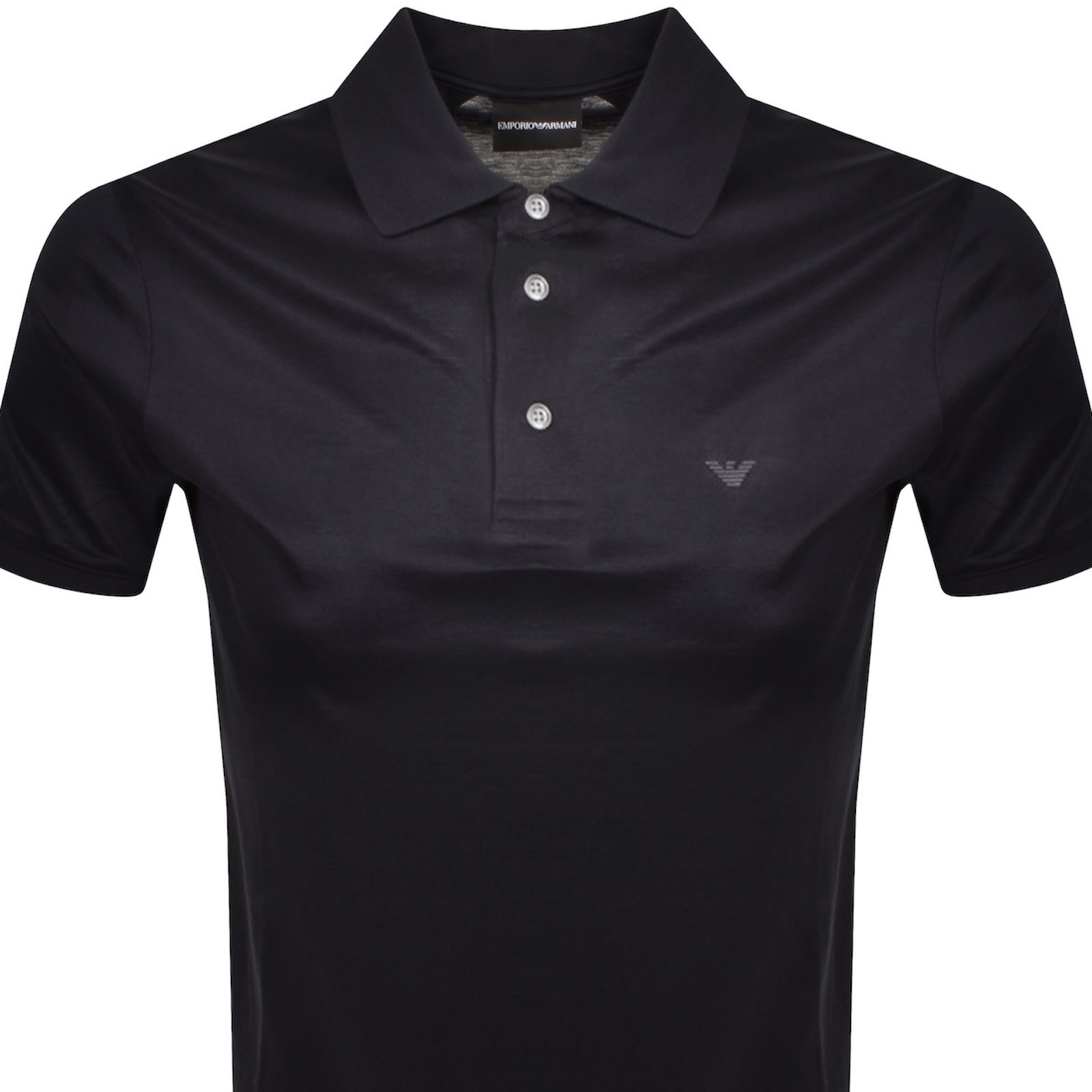 Armani Collezioni Emporio Armani Short Sleeved Polo T Shirt Navy In Navy