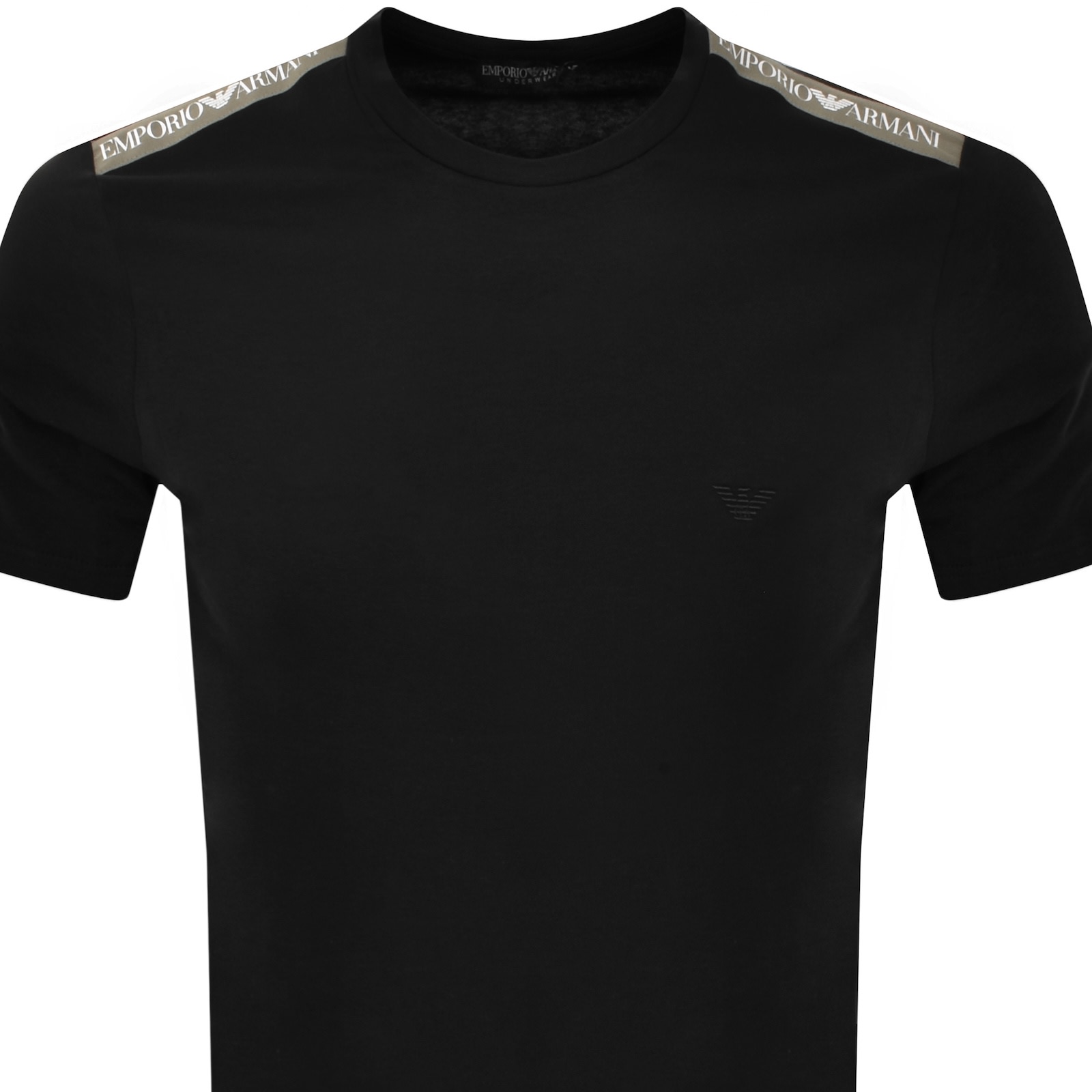 Shop Armani Collezioni Emporio Armani Logo T Shirt Black