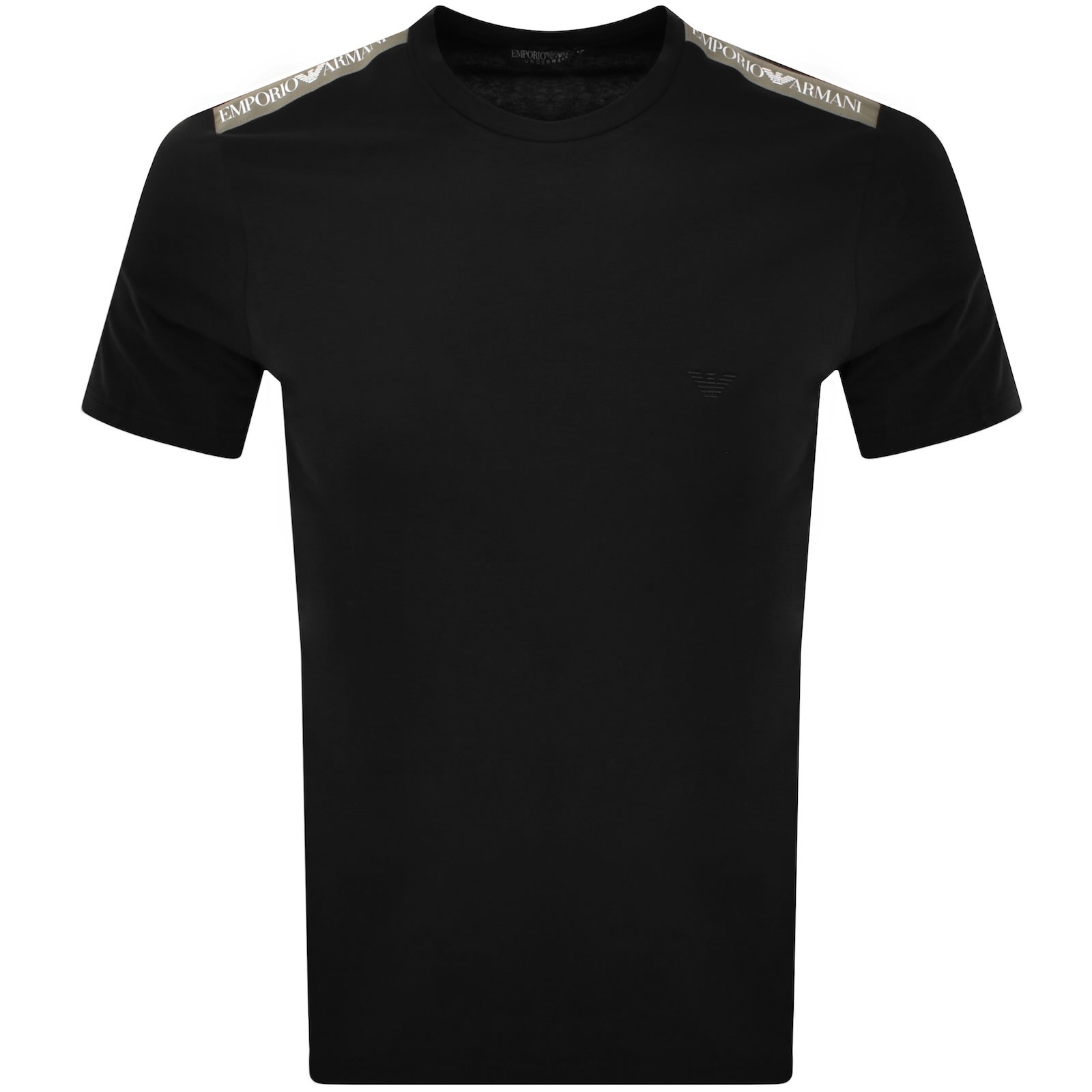 Shop Armani Collezioni Emporio Armani Logo T Shirt Black