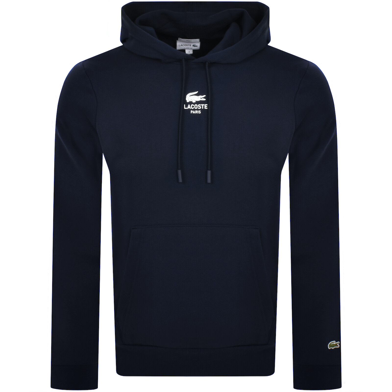 Lacoste Logo Hoodie Navy In Blue