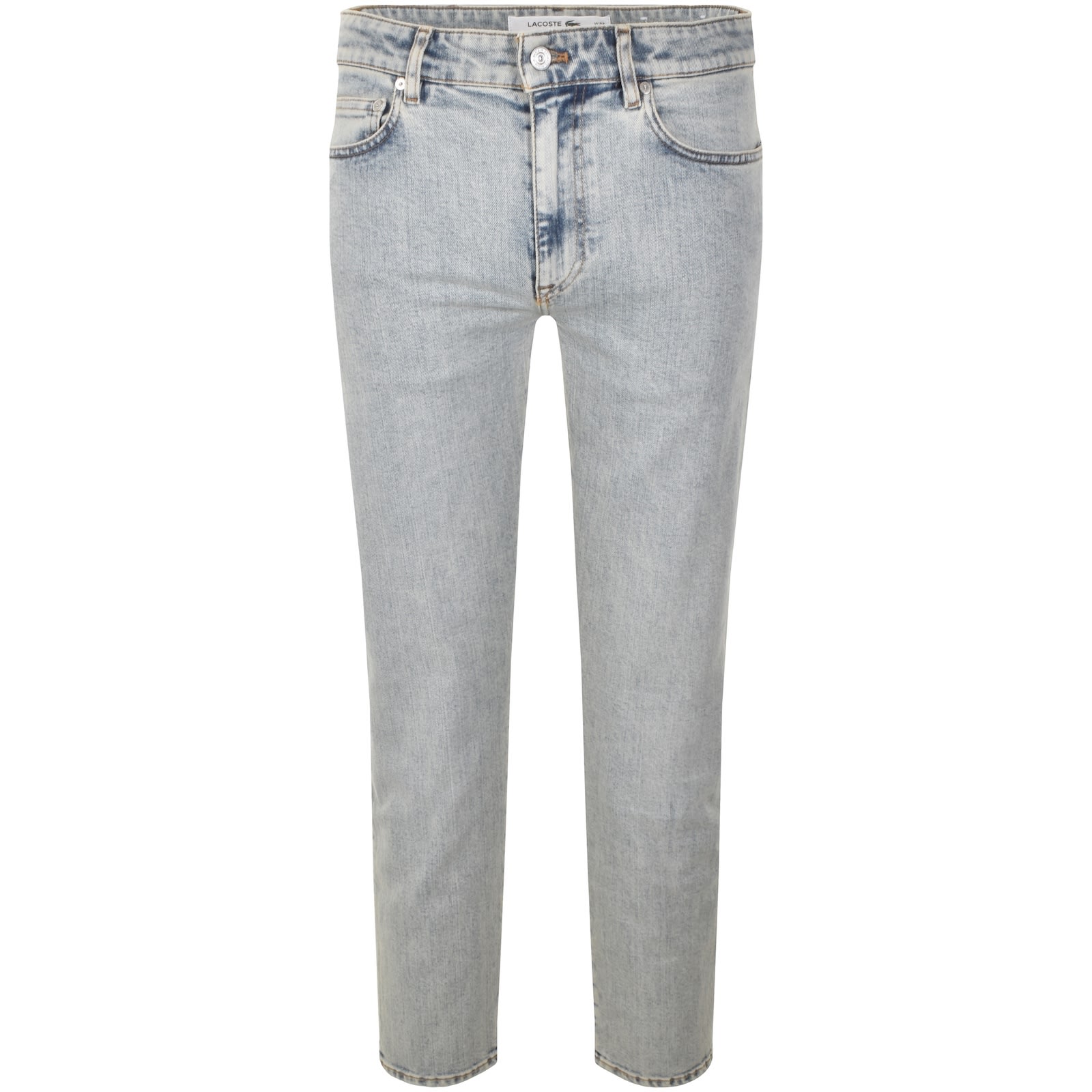 Lacoste Slim Fit Light Wash Jeans Blue In Blue