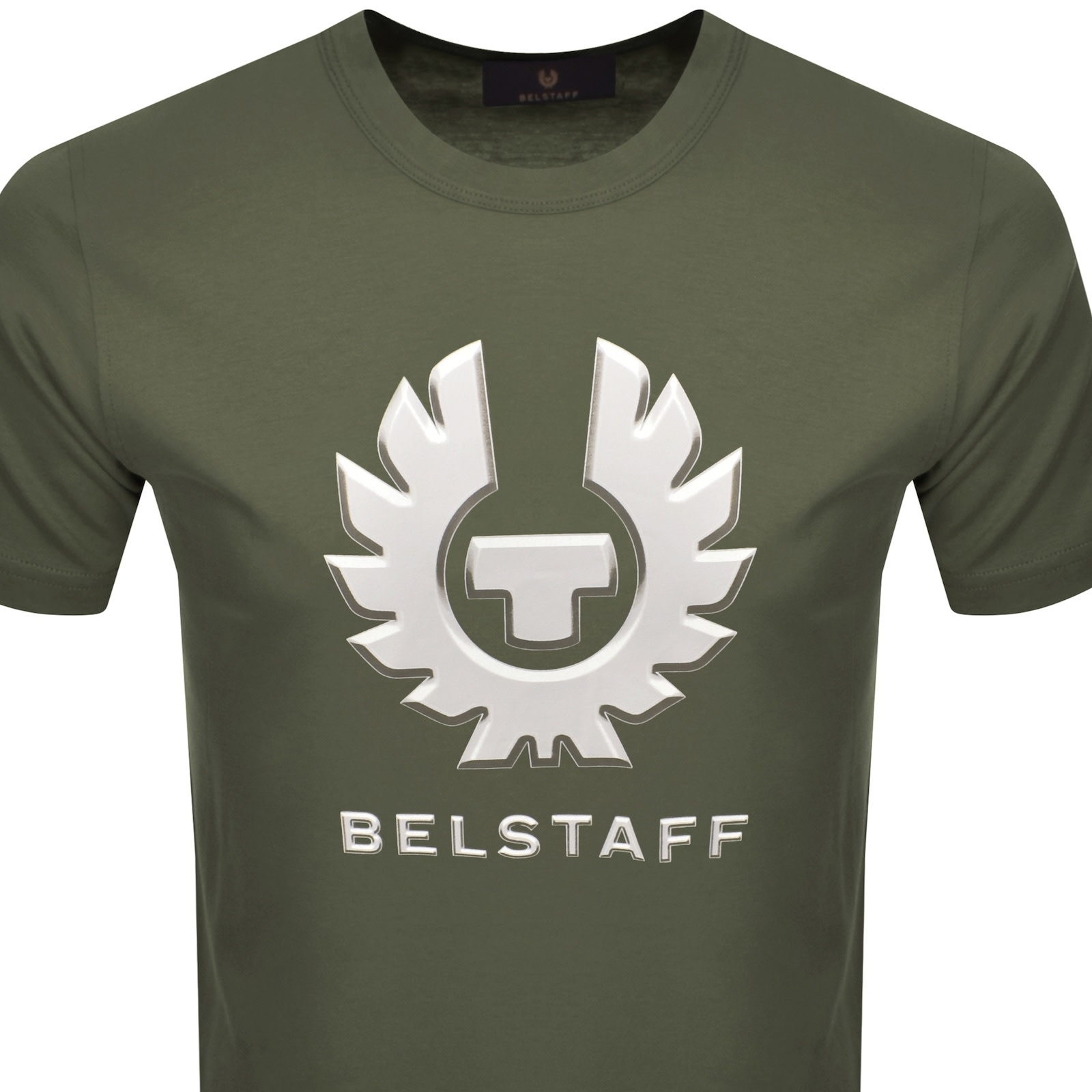 Belstaff Liquify Graphic T Shirt Surplus Green In Green
