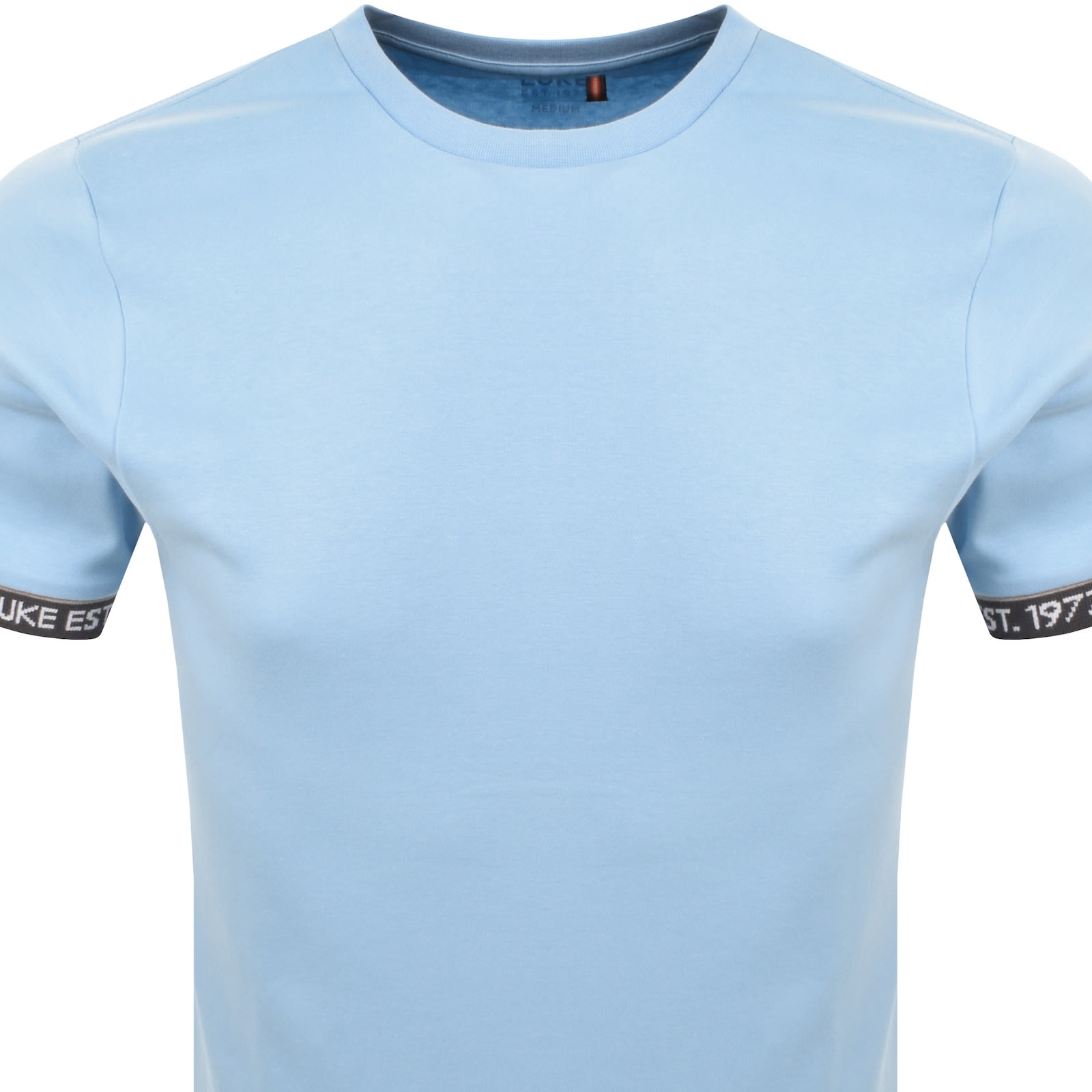 Luke 1977 Nelson Text Cuff T Shirt Blue In Blue